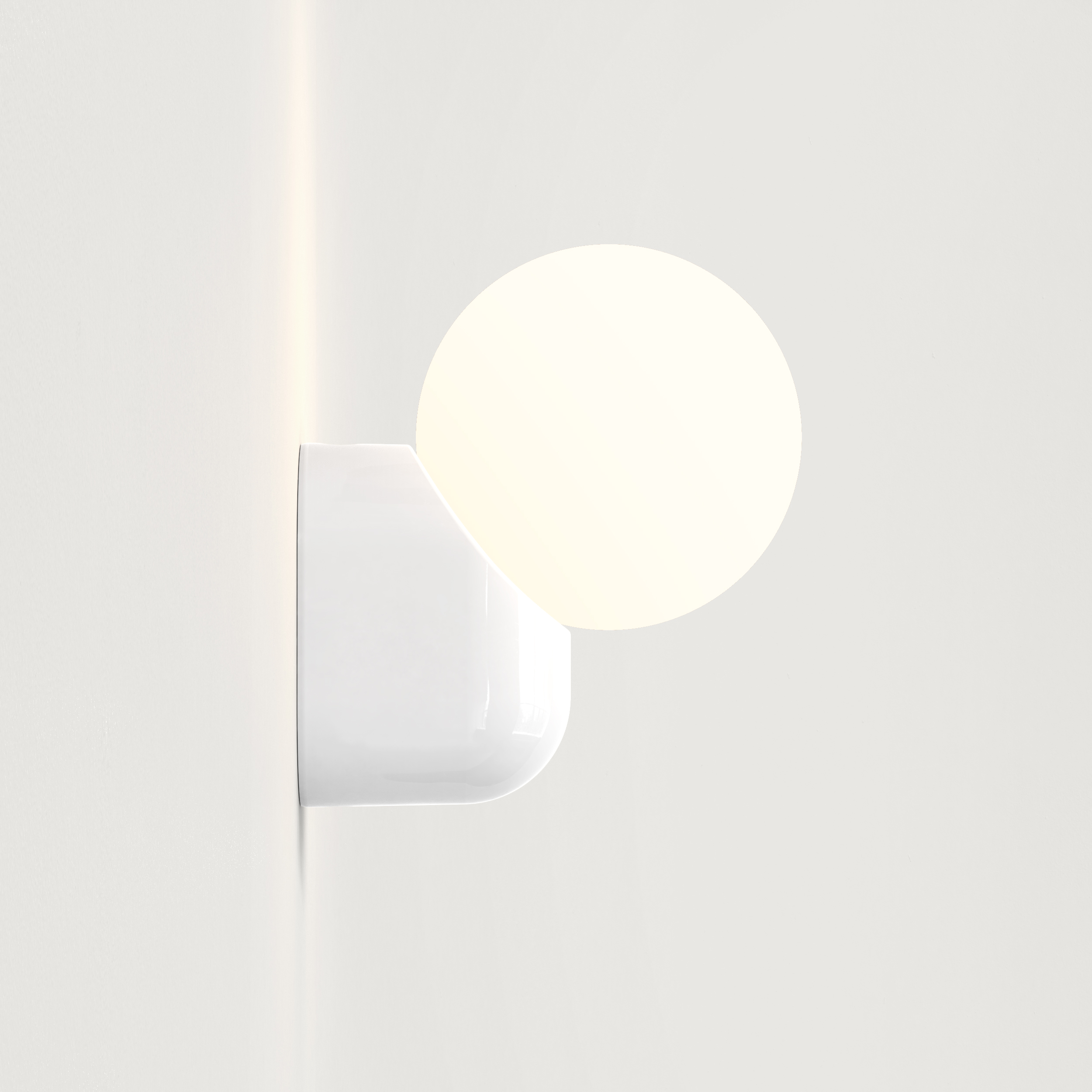 Lyra Wall Single WL excl. G9 glossy white
