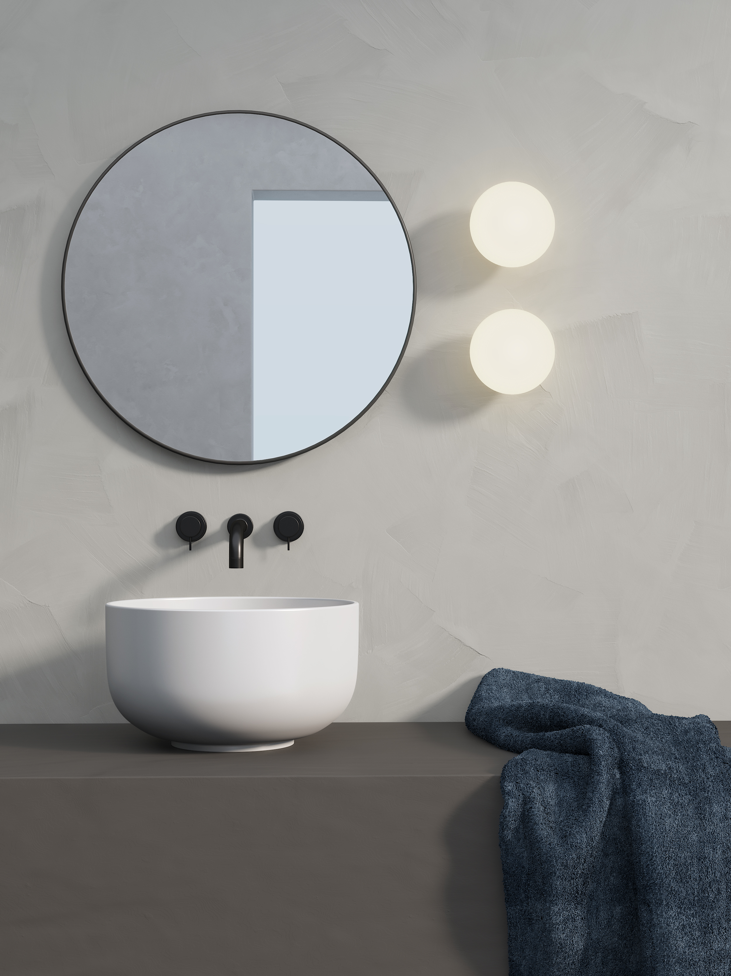 Zeppo Wall WL excl. G9 mat zwart
