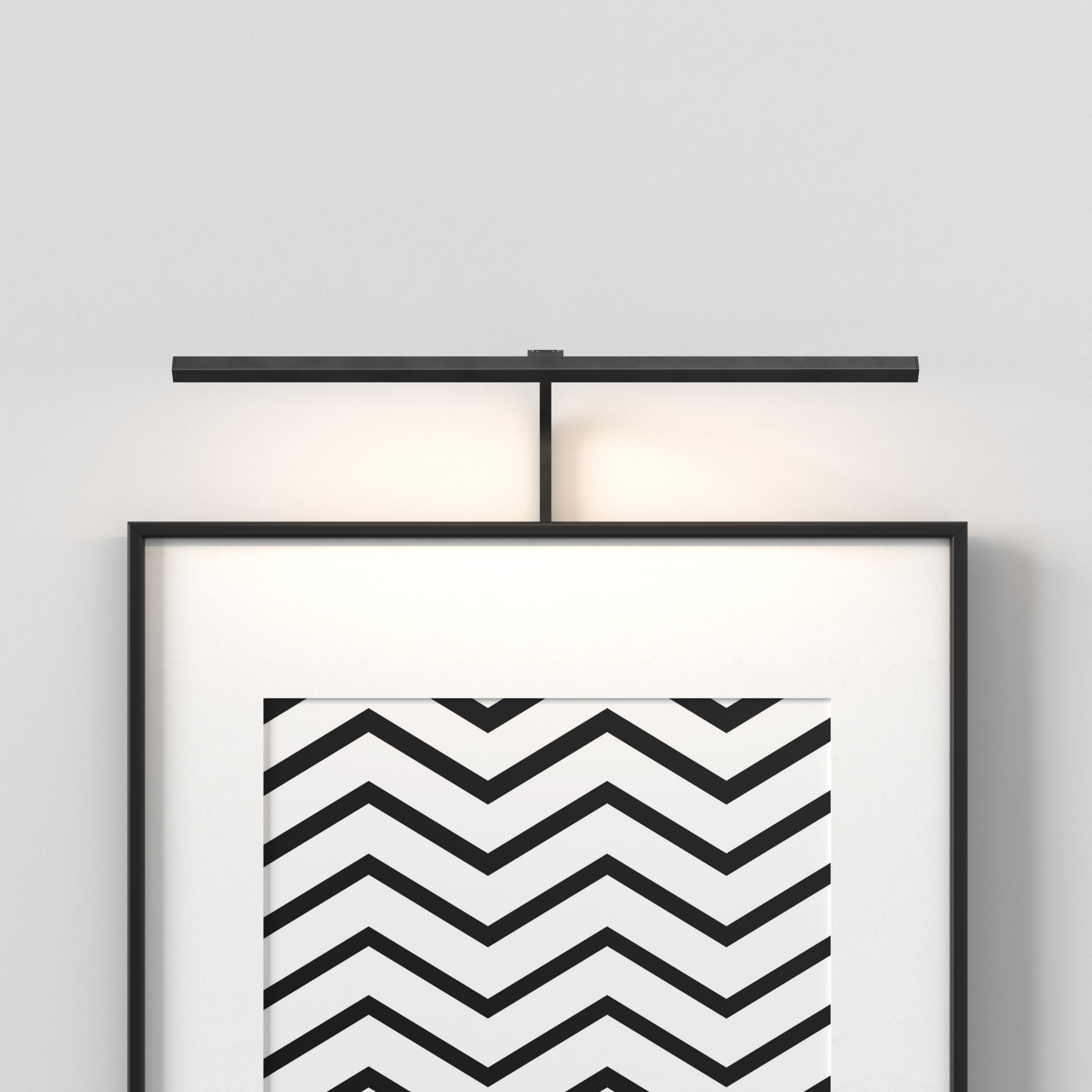 Mondrian 600 Frame Mounted LED WL 2700K mat zwart