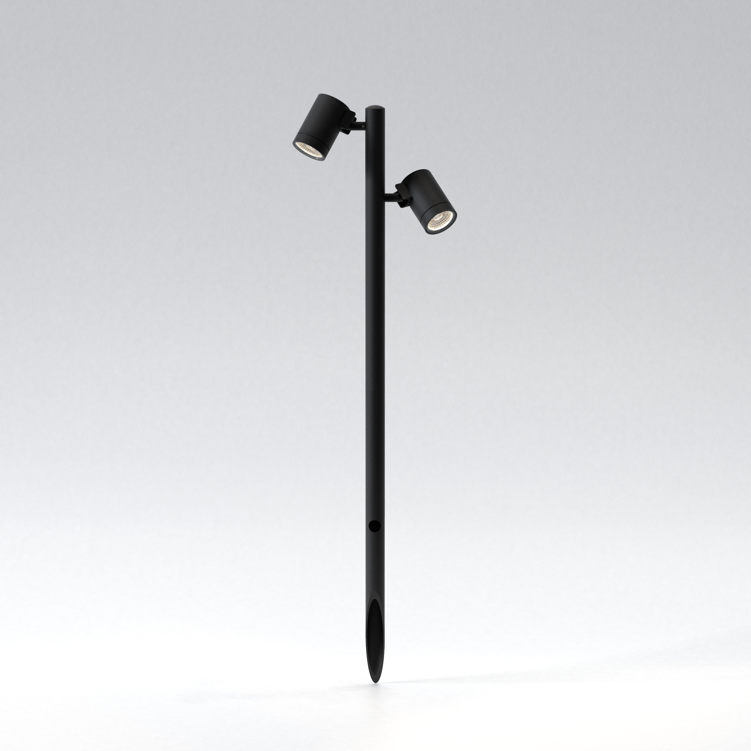 Bayville Spike Spot 900 VL Twin LED 3000K structuur zwart
