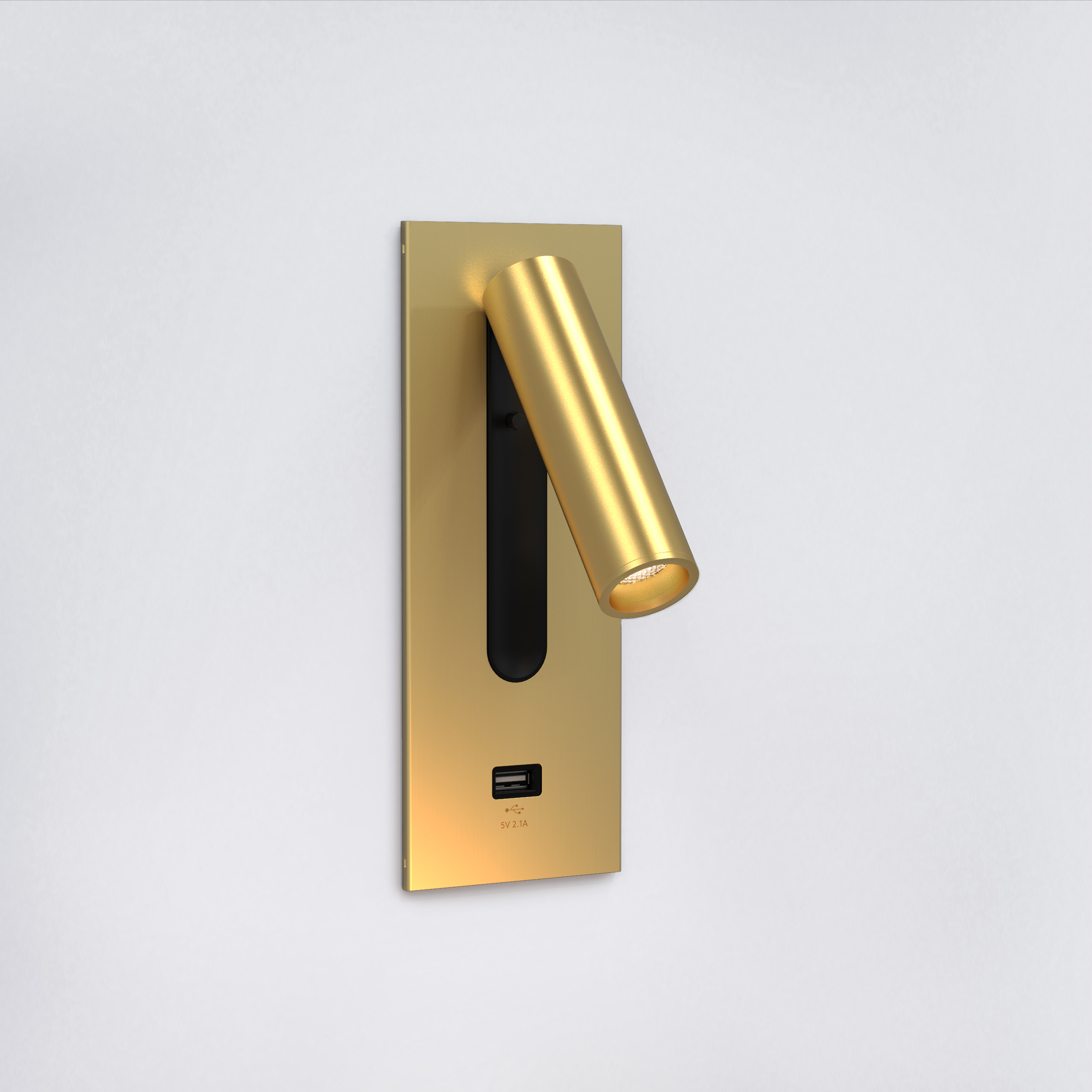 Astro Fuse 3 USB inbouw wandlamp 2700K mat goud