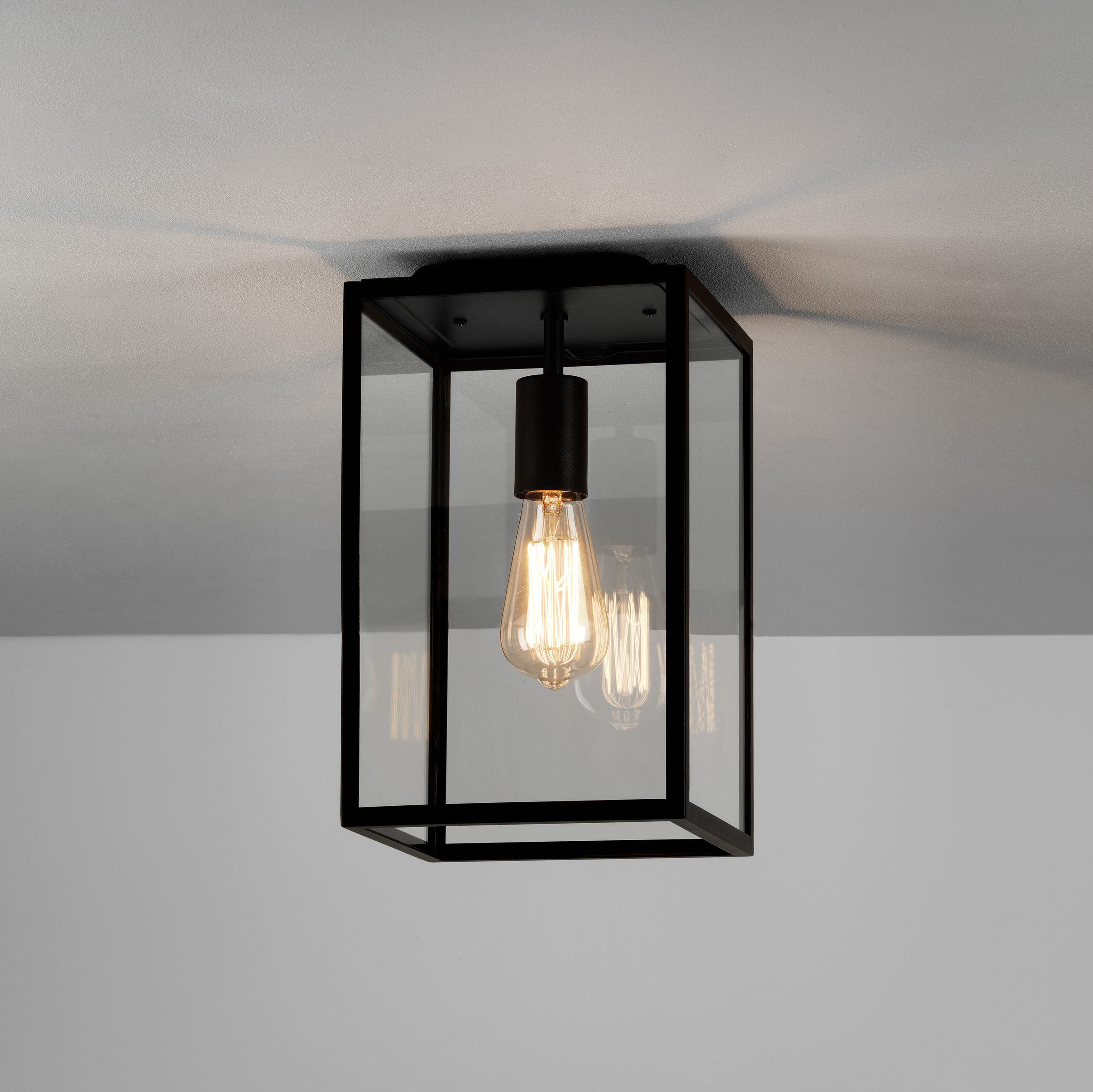 Homefield Ceiling buiten plafondlamp excl. E27 structuur zwart