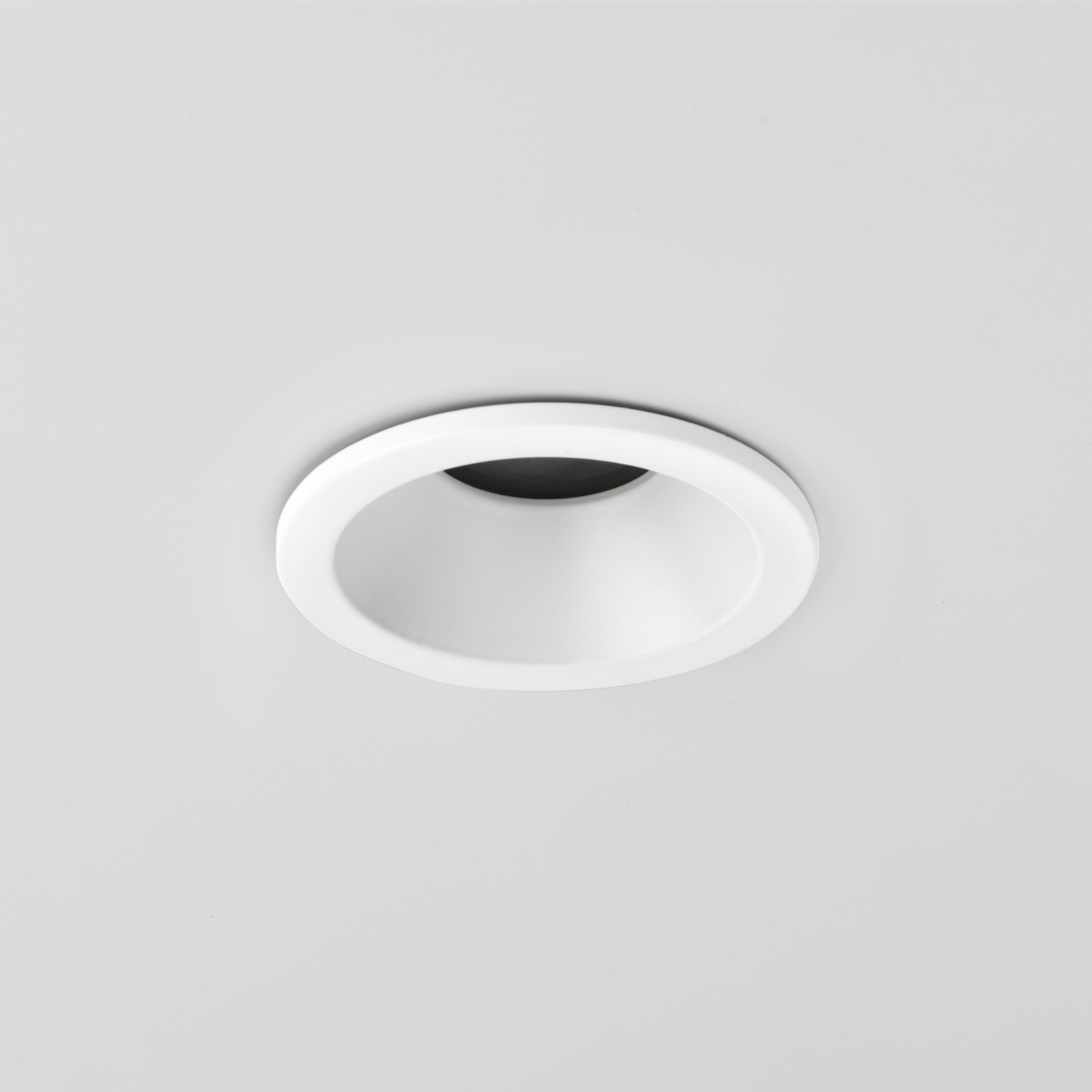 Minima Round Fixed IP65 inbouwspot excl. GU10 mat wit