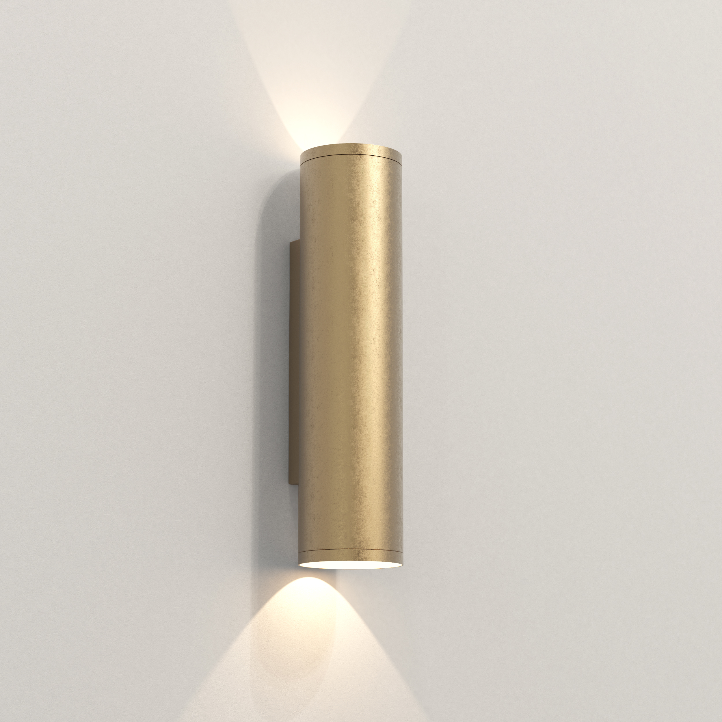 Ava 300 buiten wandlamp excl. 2x GU10 massief messing