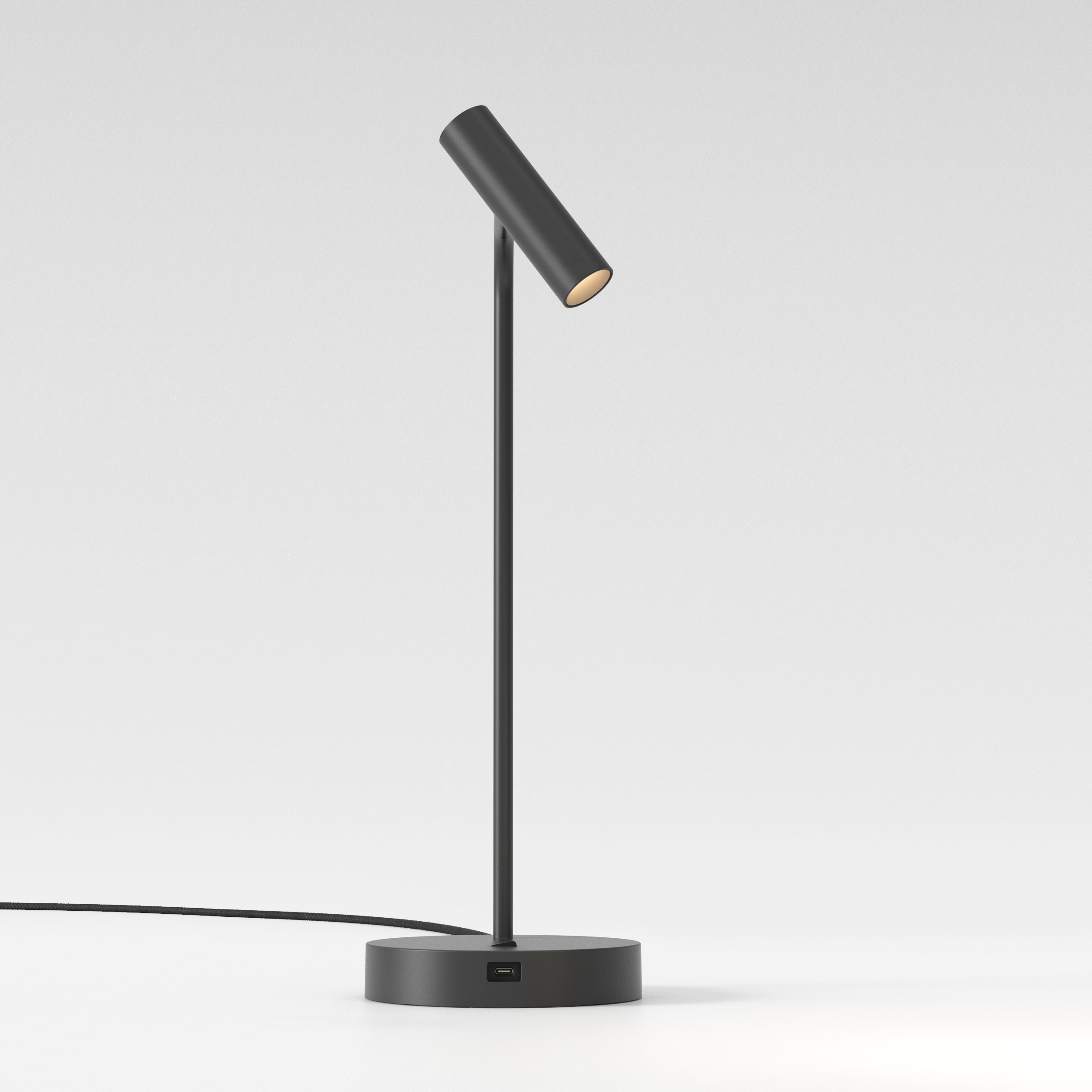 Enna Desk USB LED TL 2700K mat zwart