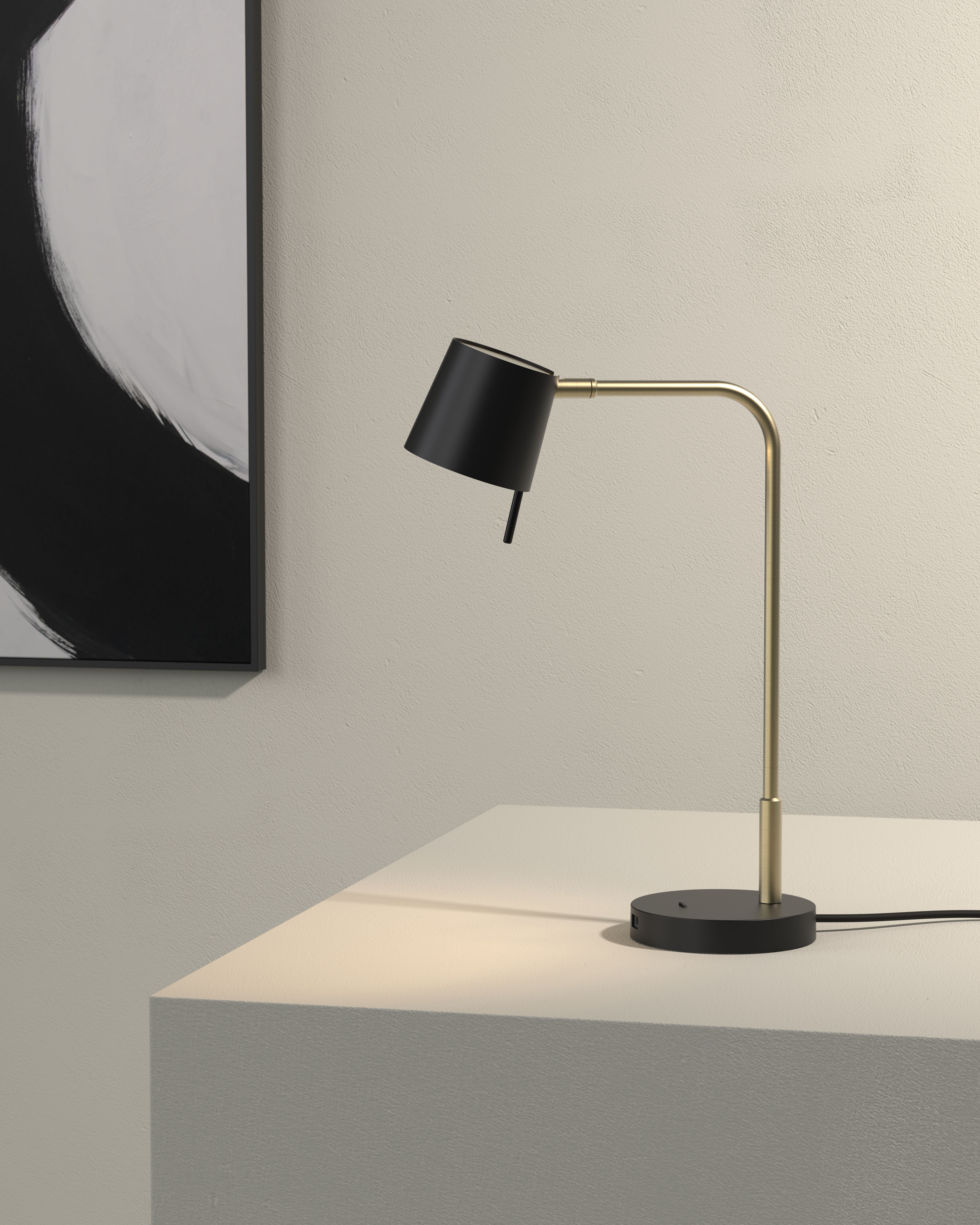Miura Desk USB LED TL 2700K mat goud