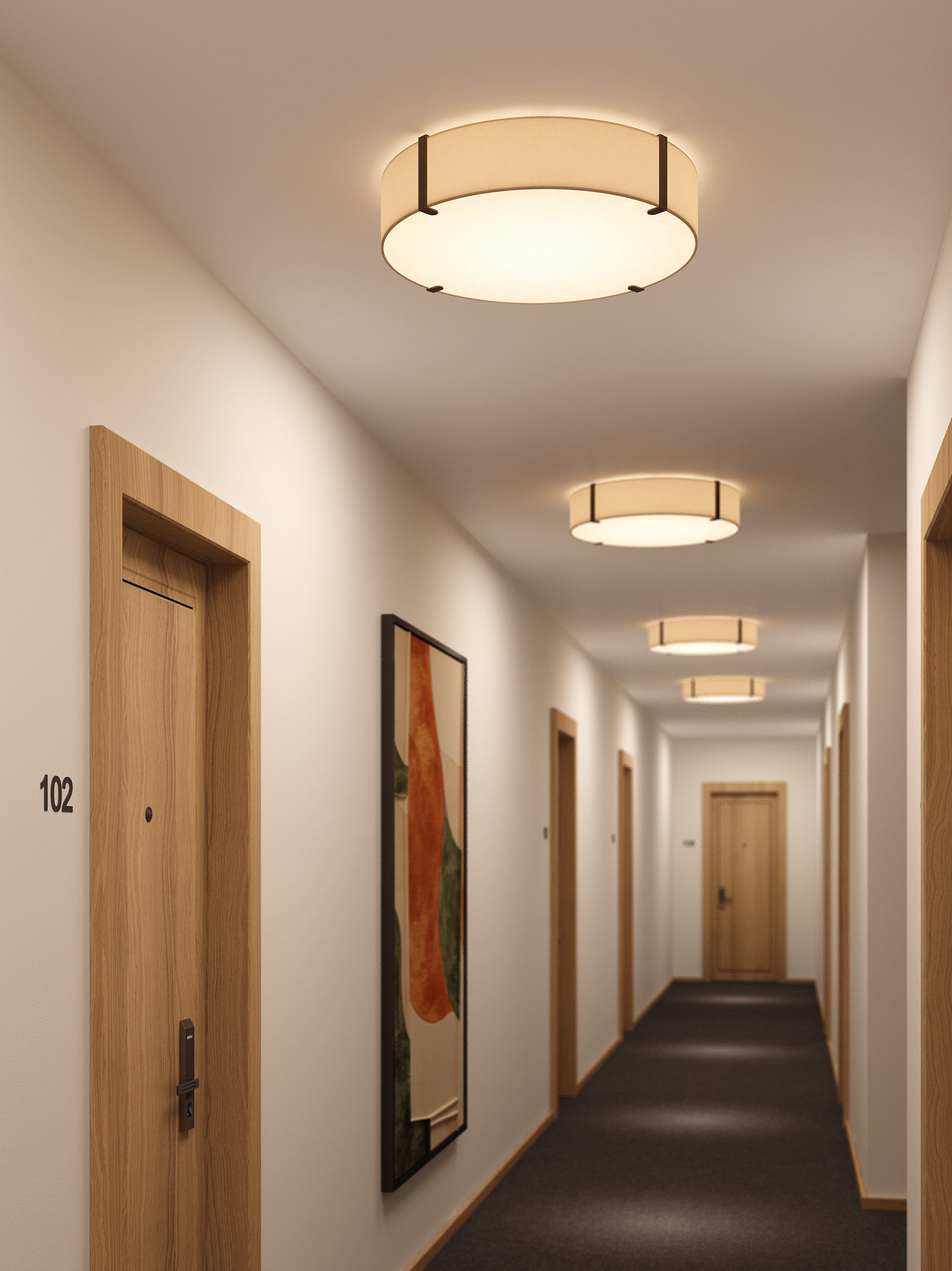 Ceiling Base 460 PL 2700K LED mat wit fase dim