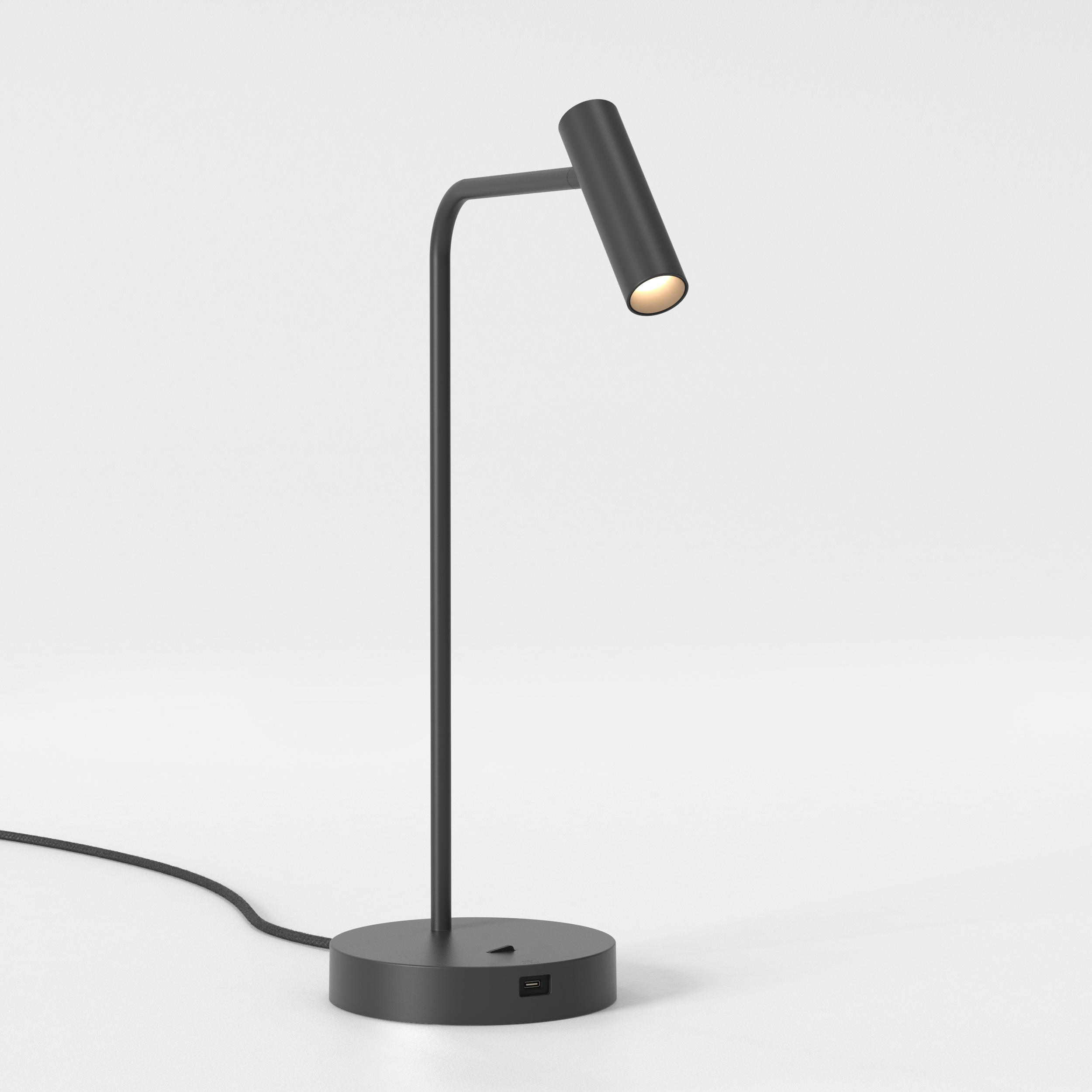Enna Desk USB LED tafellamp 2700K mat zwart