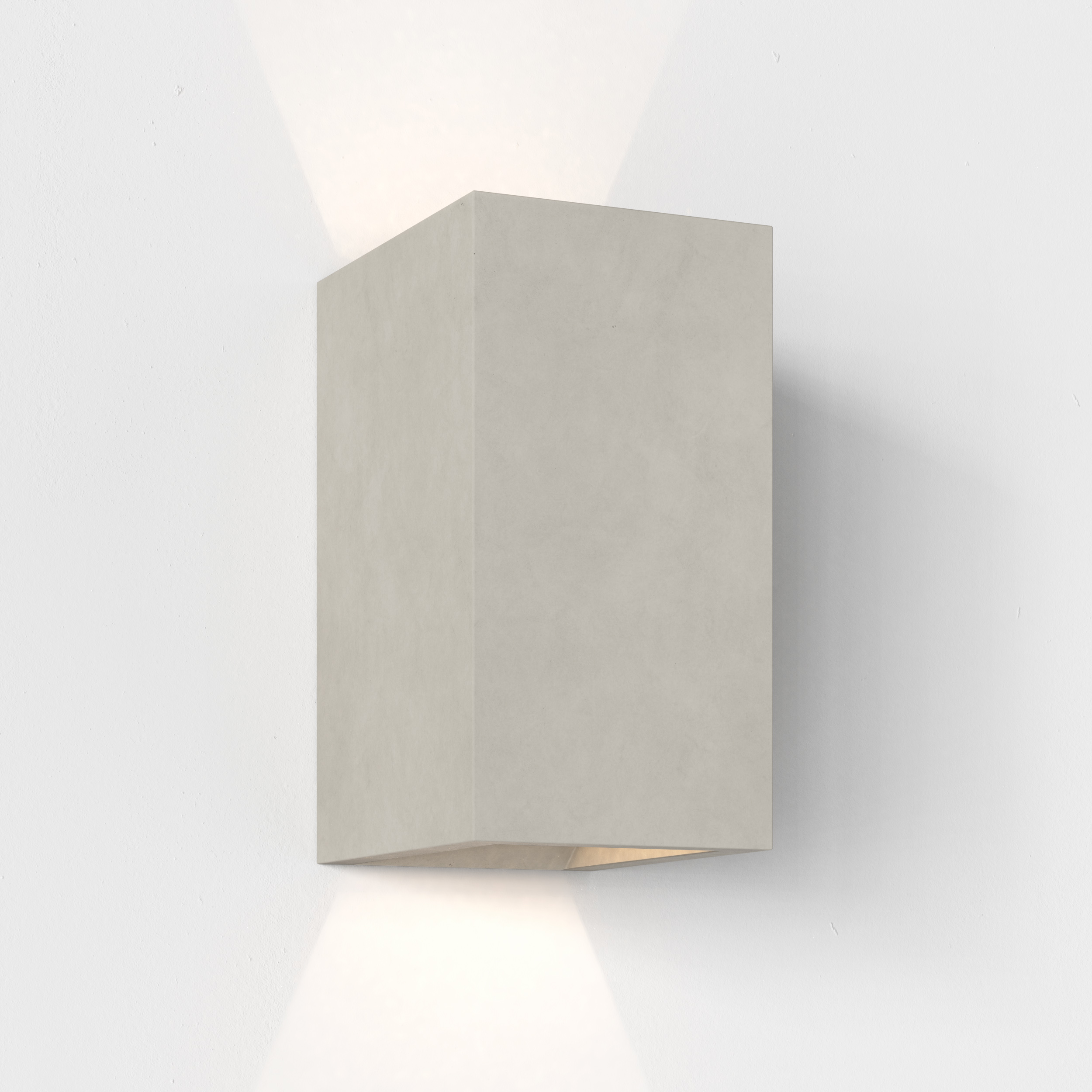 Oslo 160 LED buiten wandlamp 3000K IP65 mat concrete