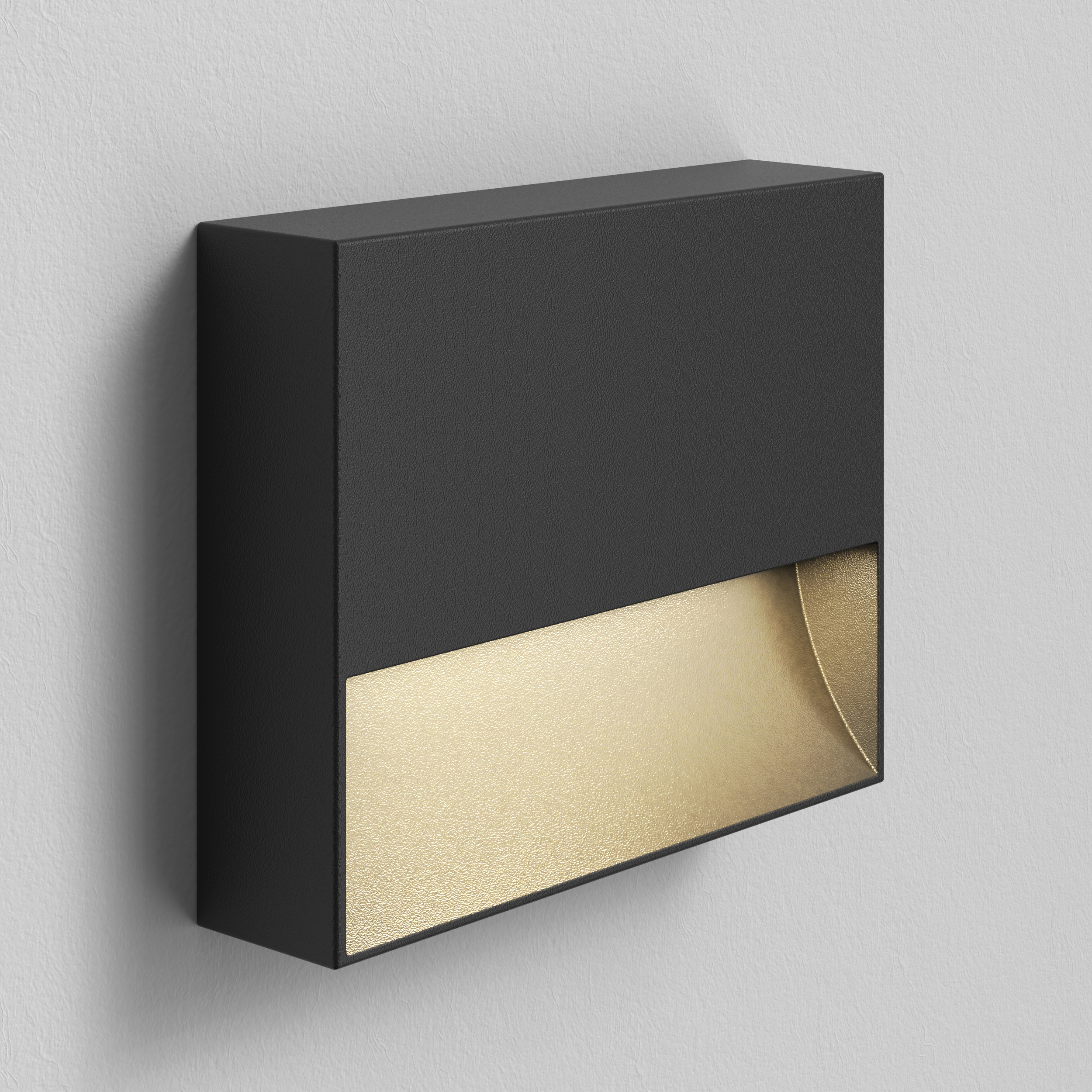 Mori 140 LED buiten wandlamp 3000K/4000K structuur zwart