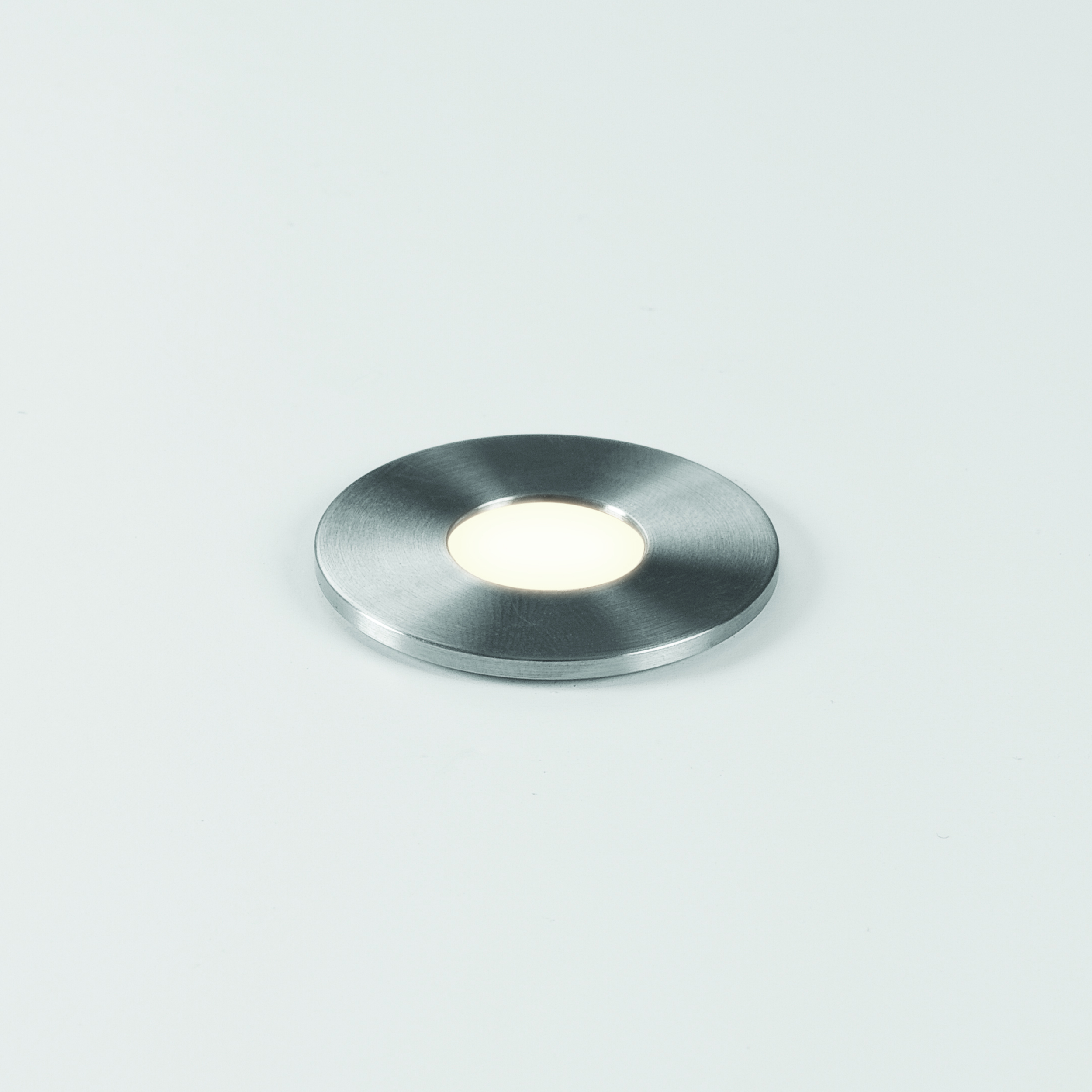 Astro Terra 28 Round LED buiten grondspot 3000K RVS geborsteld