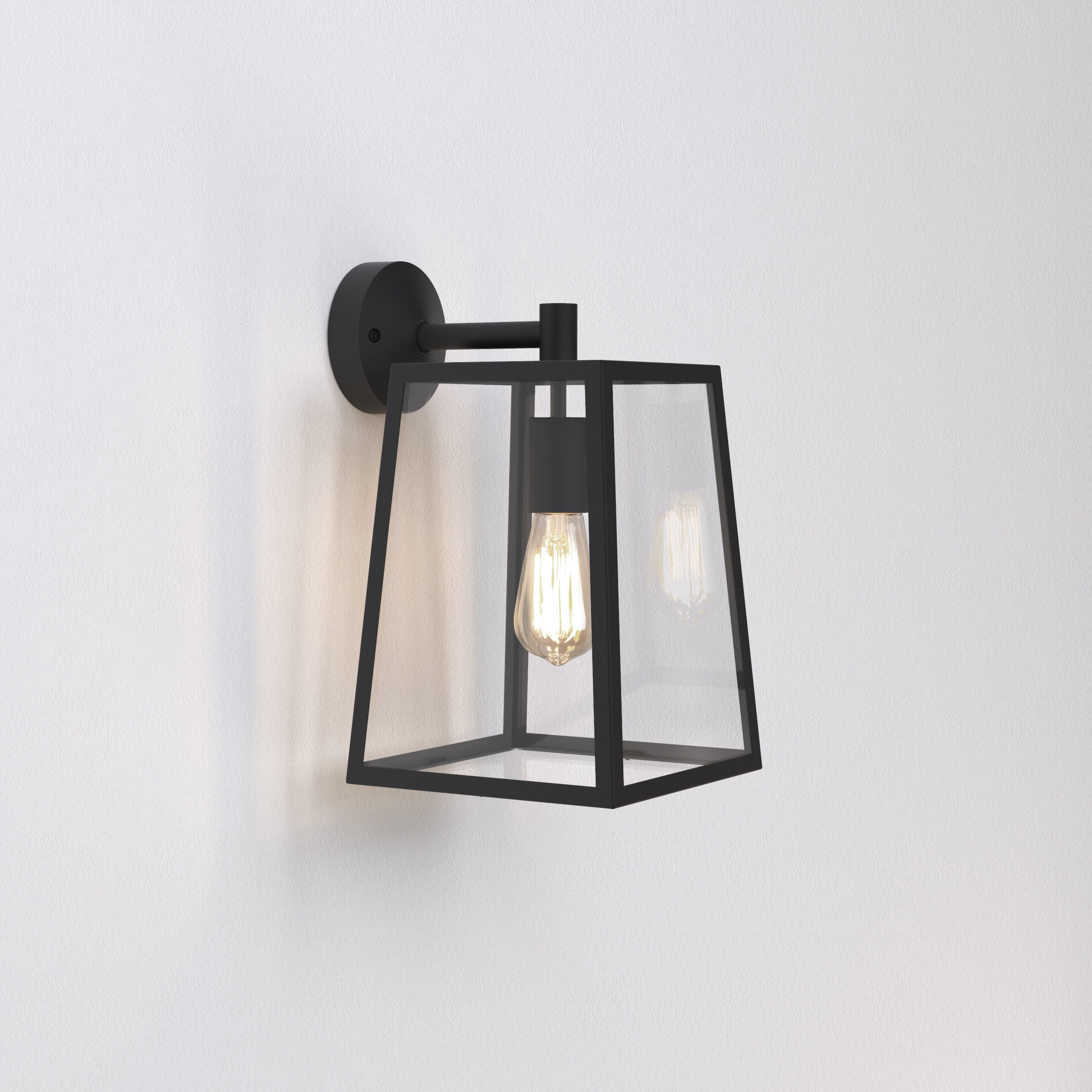 Calvi Wall 305 buiten wandlamp excl. E27 structuur zwart
