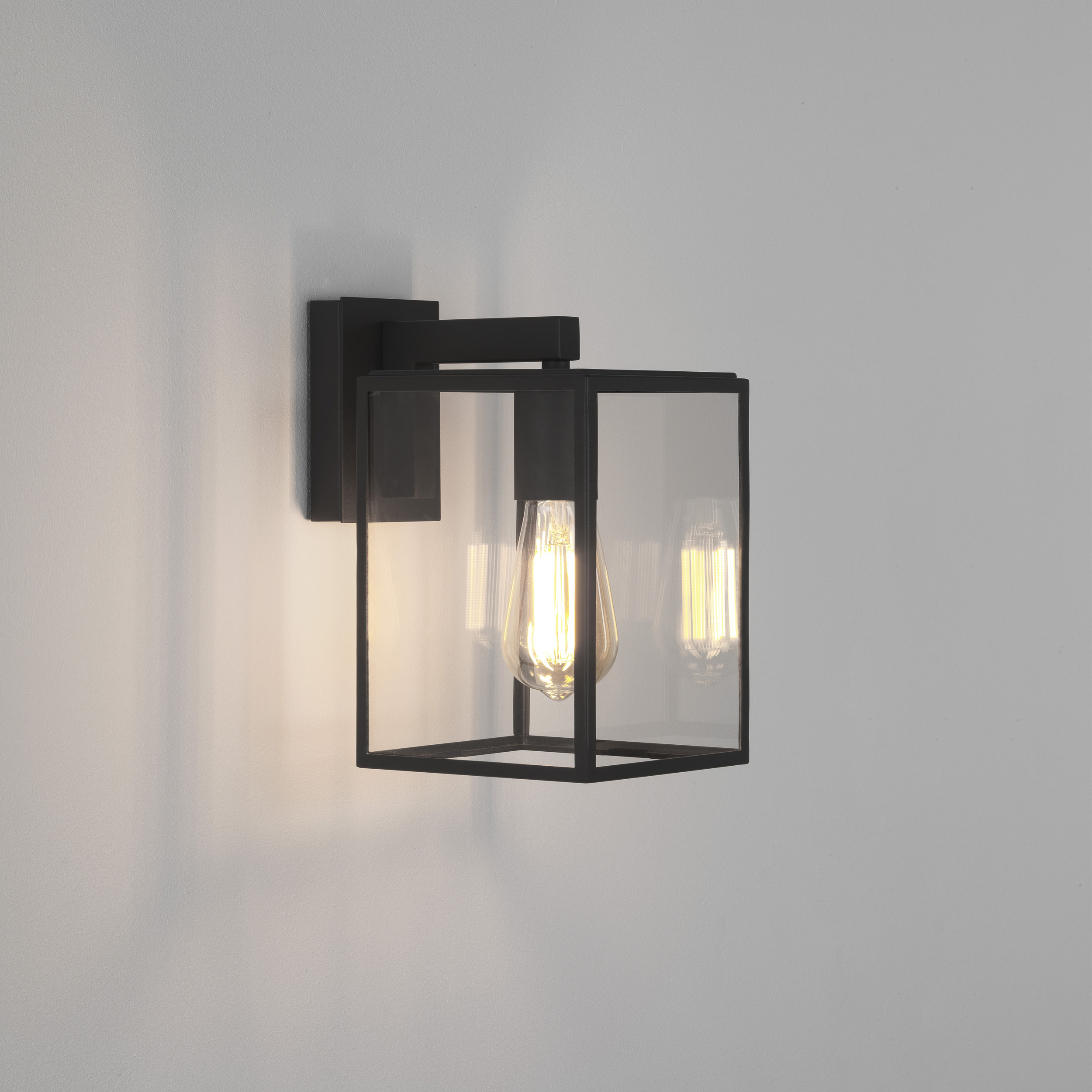 Box Lantern 270 BWL excl. E27 structuur zwart