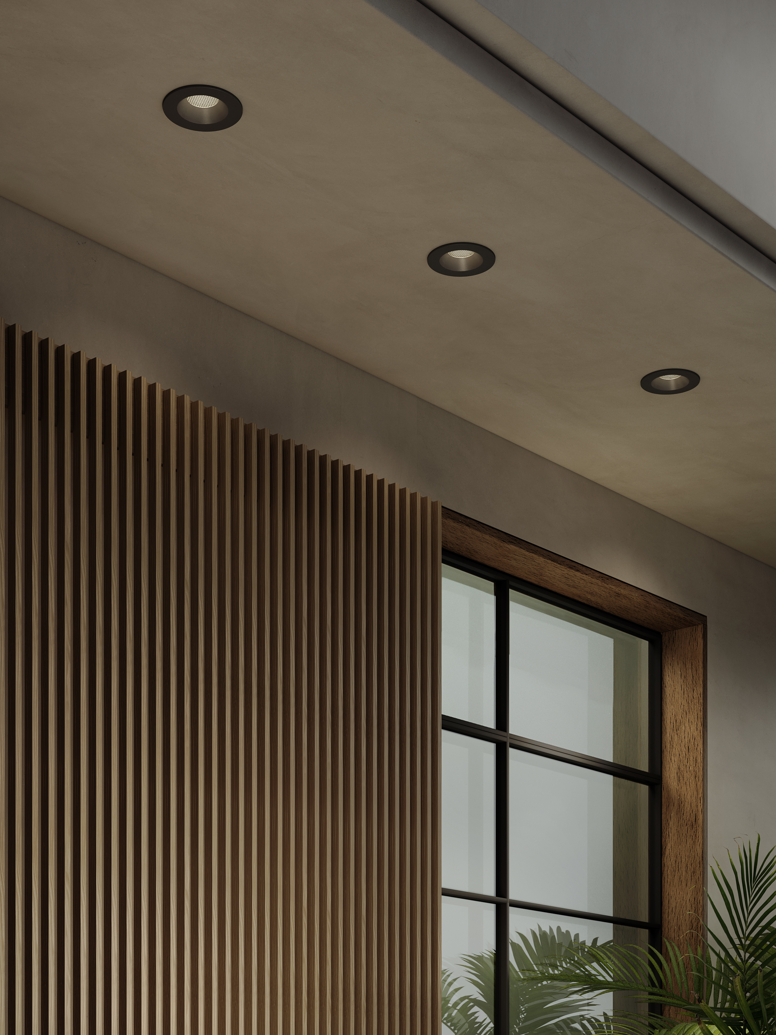 Kos Recessed IBS excl. GU10 structuur zwart