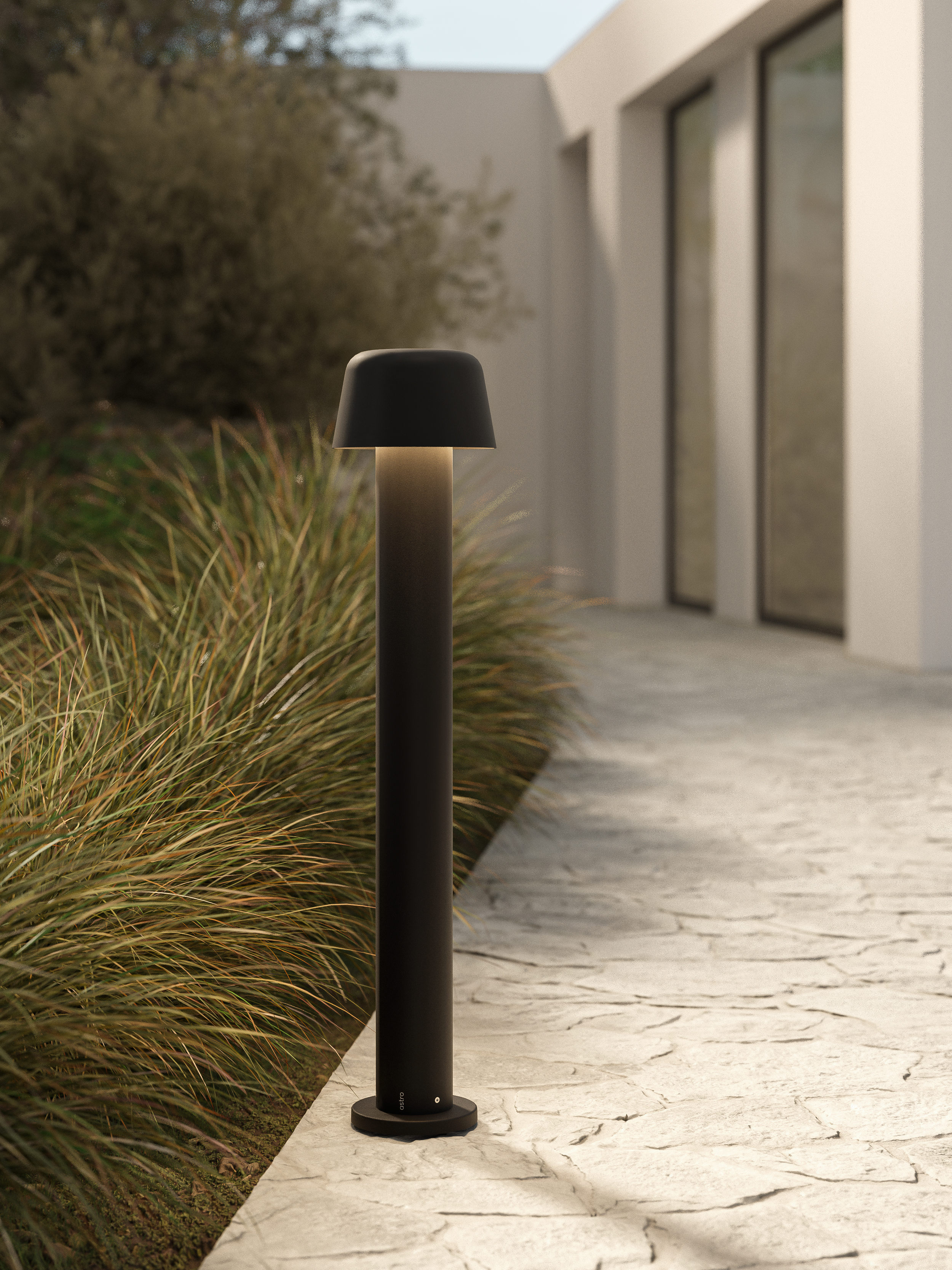 Nomad Bollard 700 2700K structuur zwart