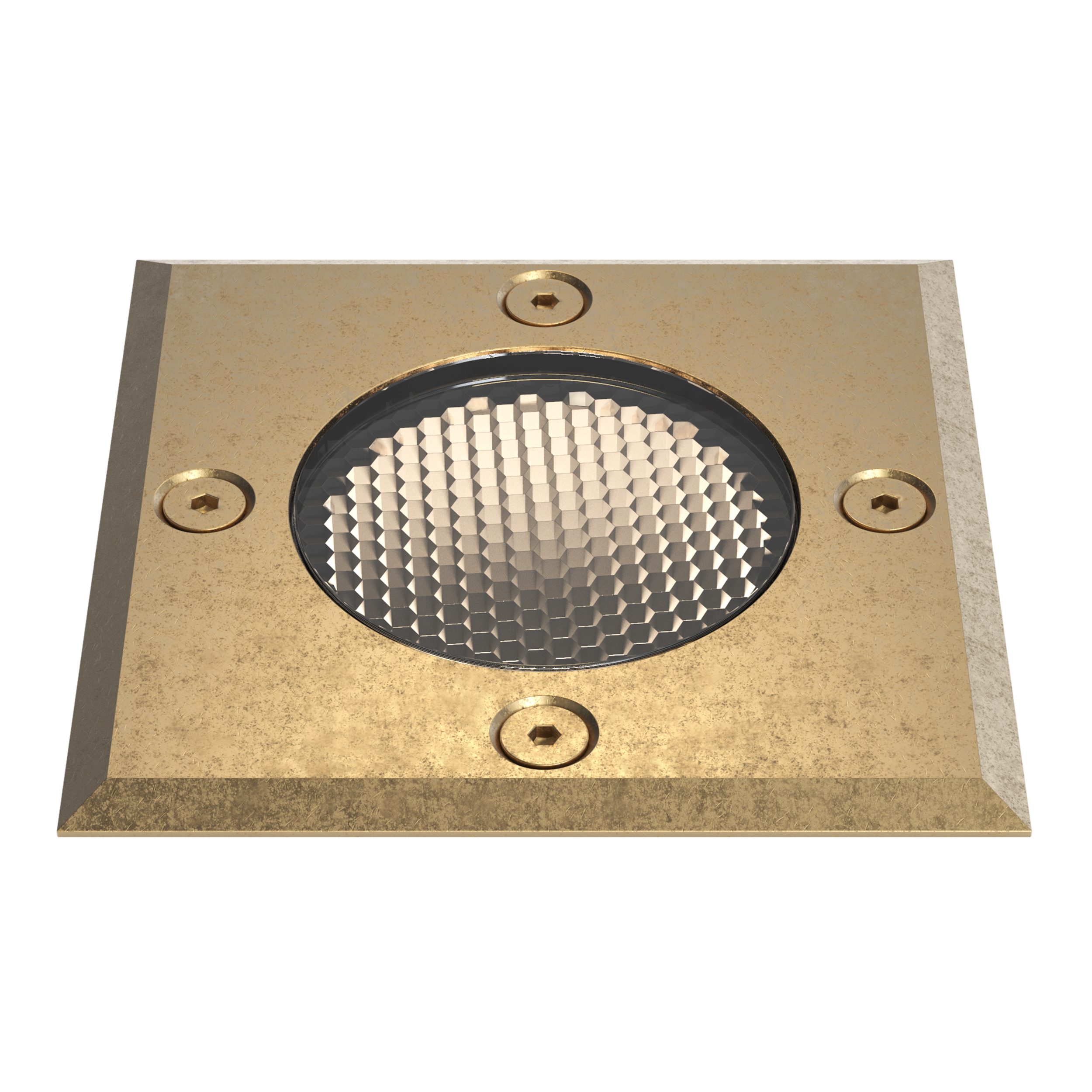 Gramos Square BGS excl. GU10 massief messing