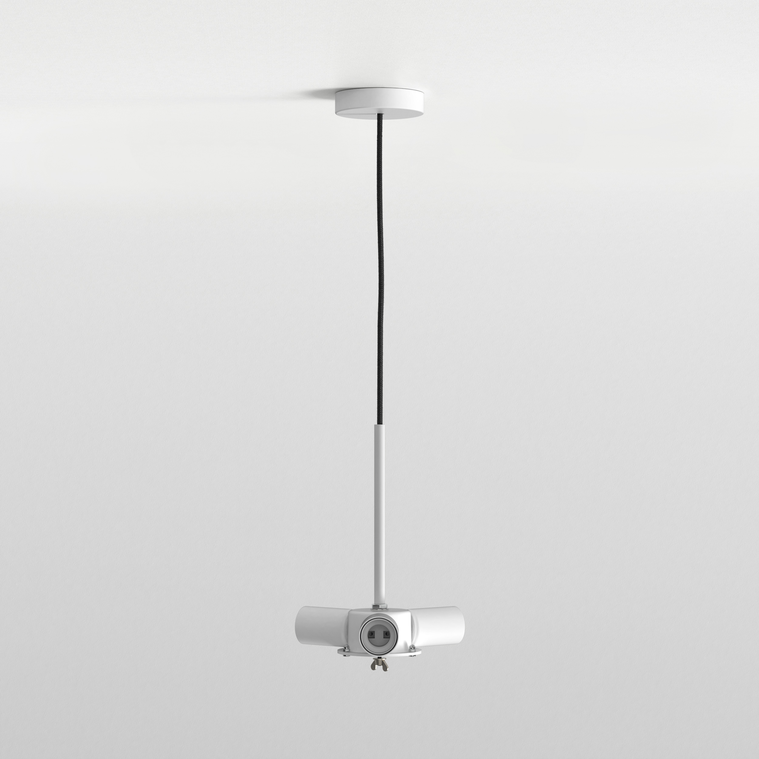Cambria hanglamp excl. 3x E27 - excl. kap - mat wit