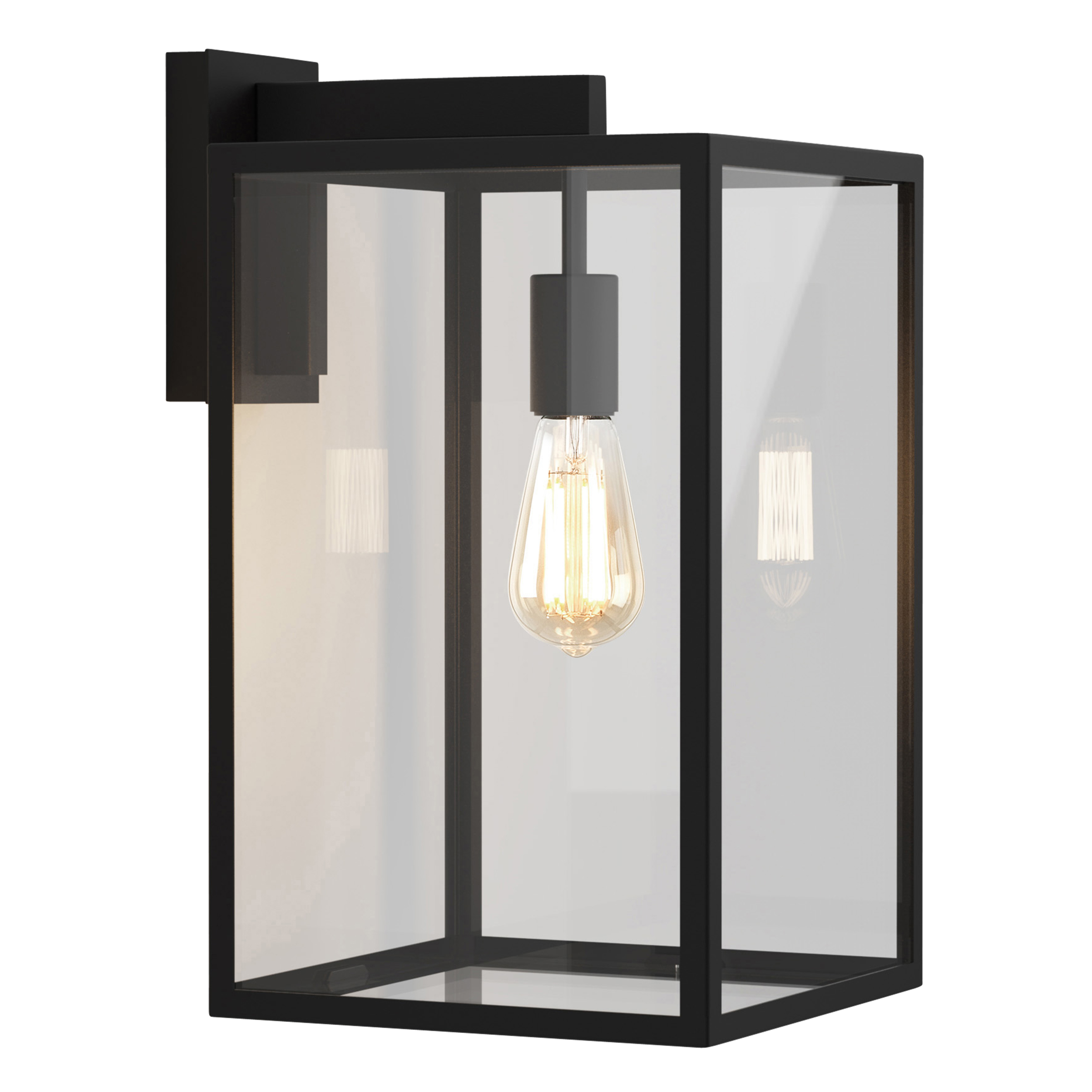 Box Lantern 450 BWL excl. E27 structuur zwart