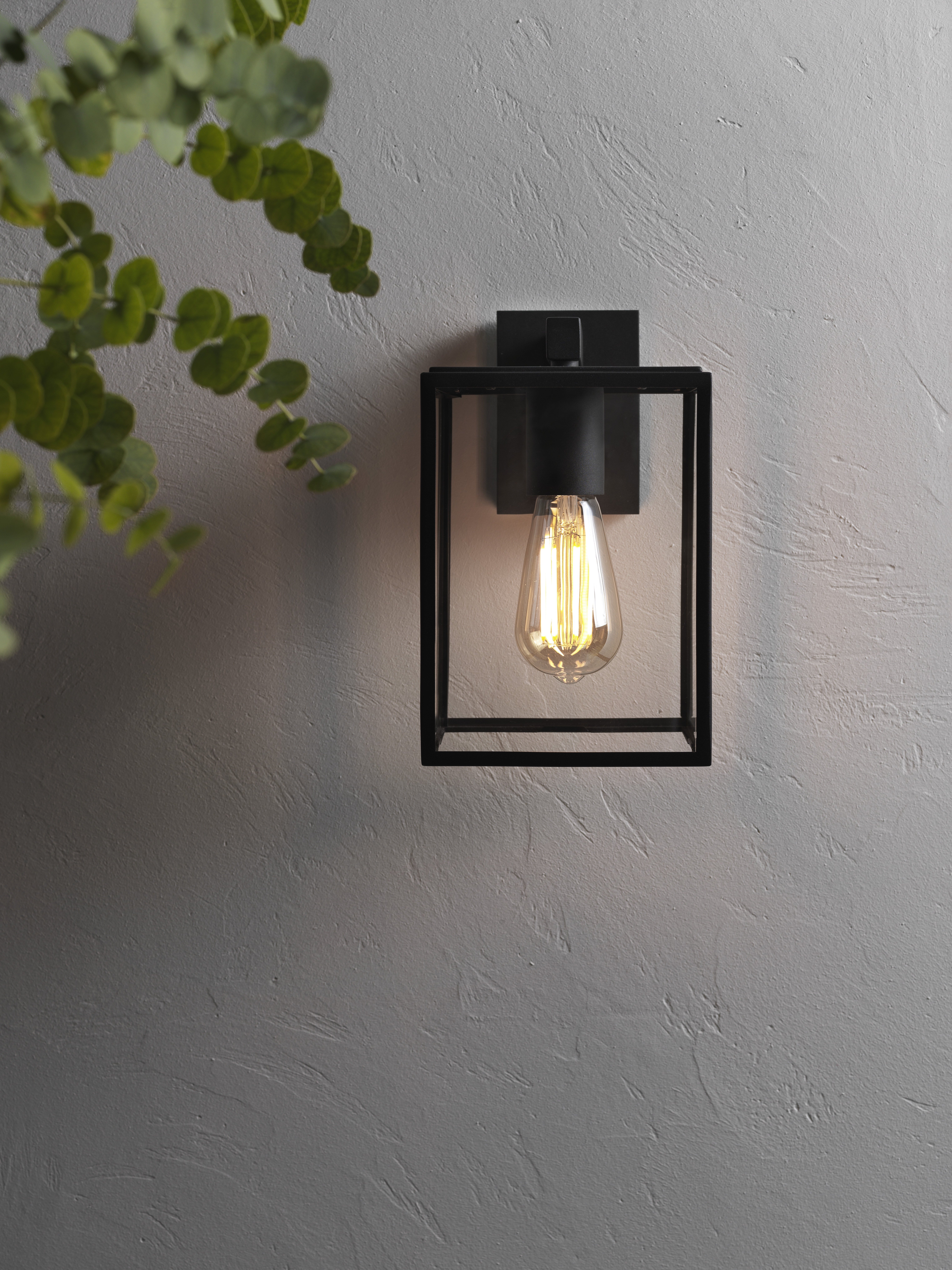 Box Lantern 270 BWL excl. E27 structuur zwart