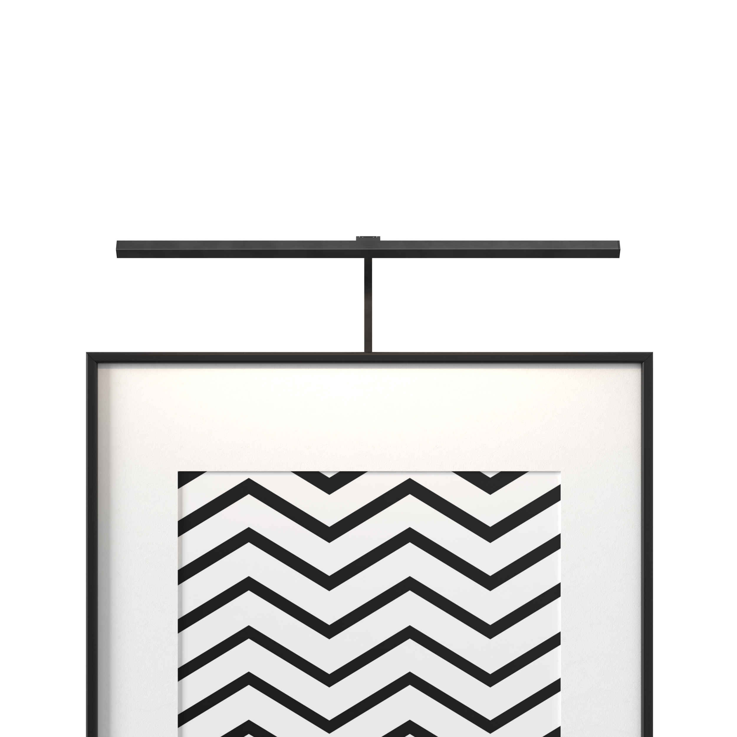 Mondrian 600 Frame Mounted LED WL 2700K mat zwart