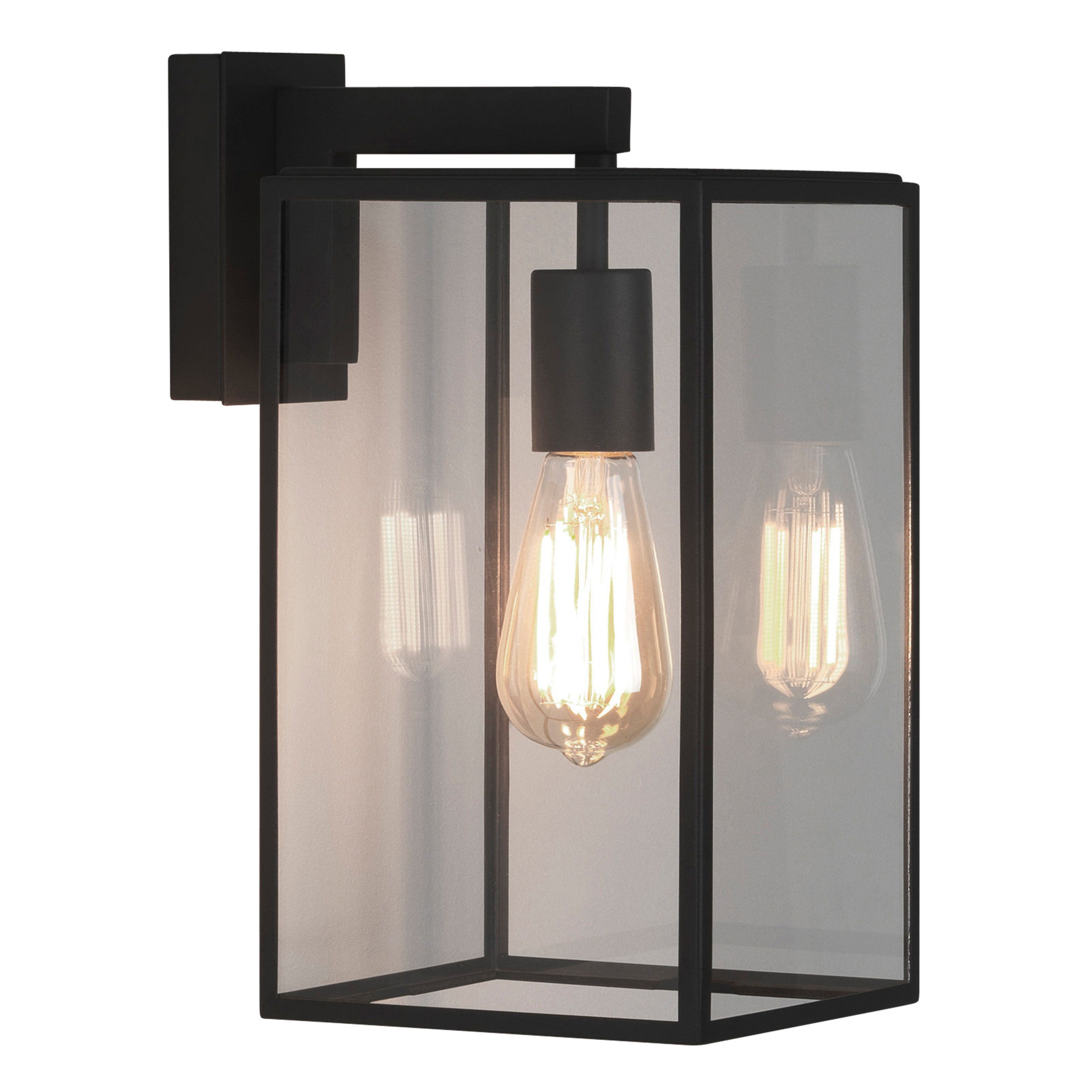 Box Lantern 350 BWL excl. E27 structuur zwart