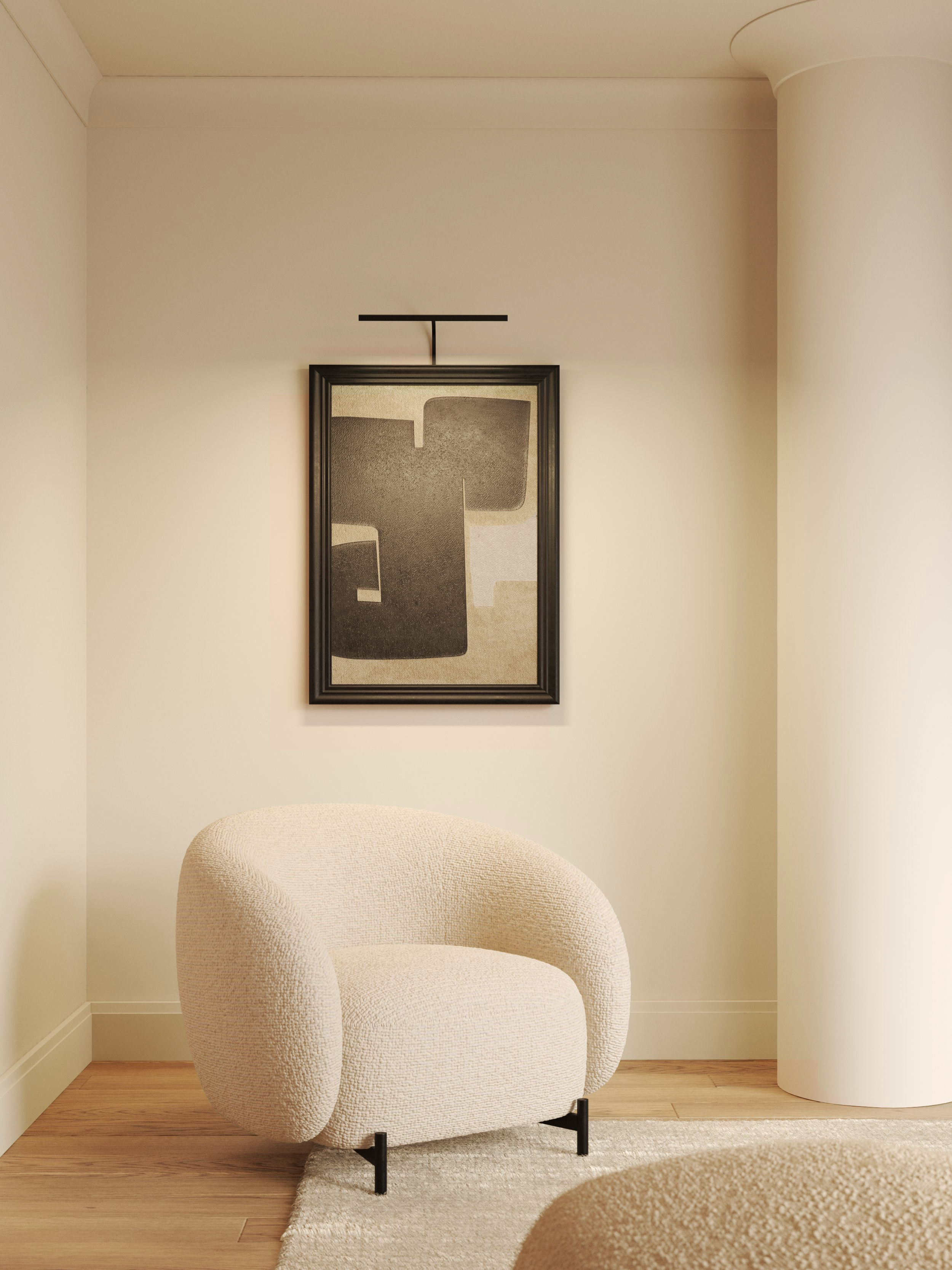Mondrian 400 Frame LED WL zwart excl. driver