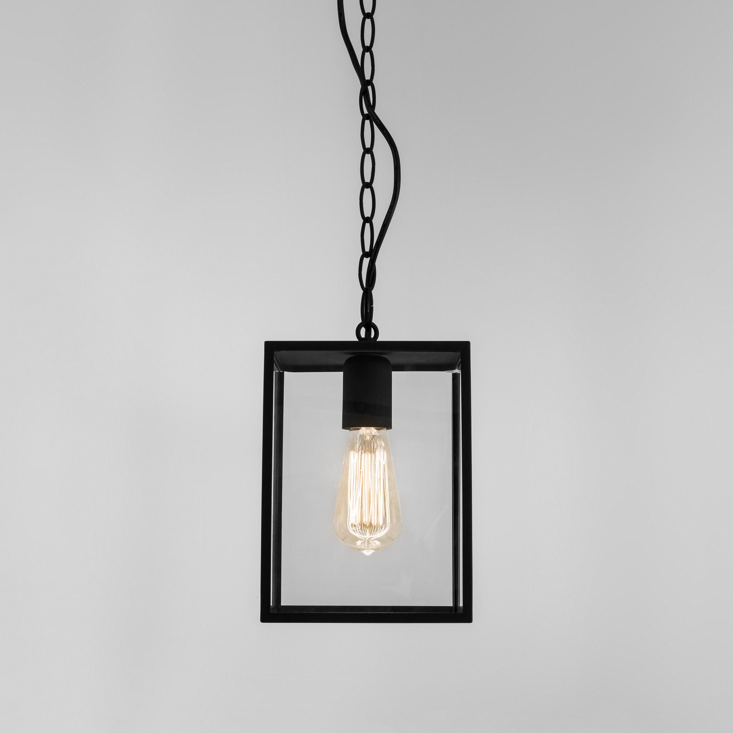 Homefield Pendant 240 buiten hanglamp excl. E27 structuur zwart