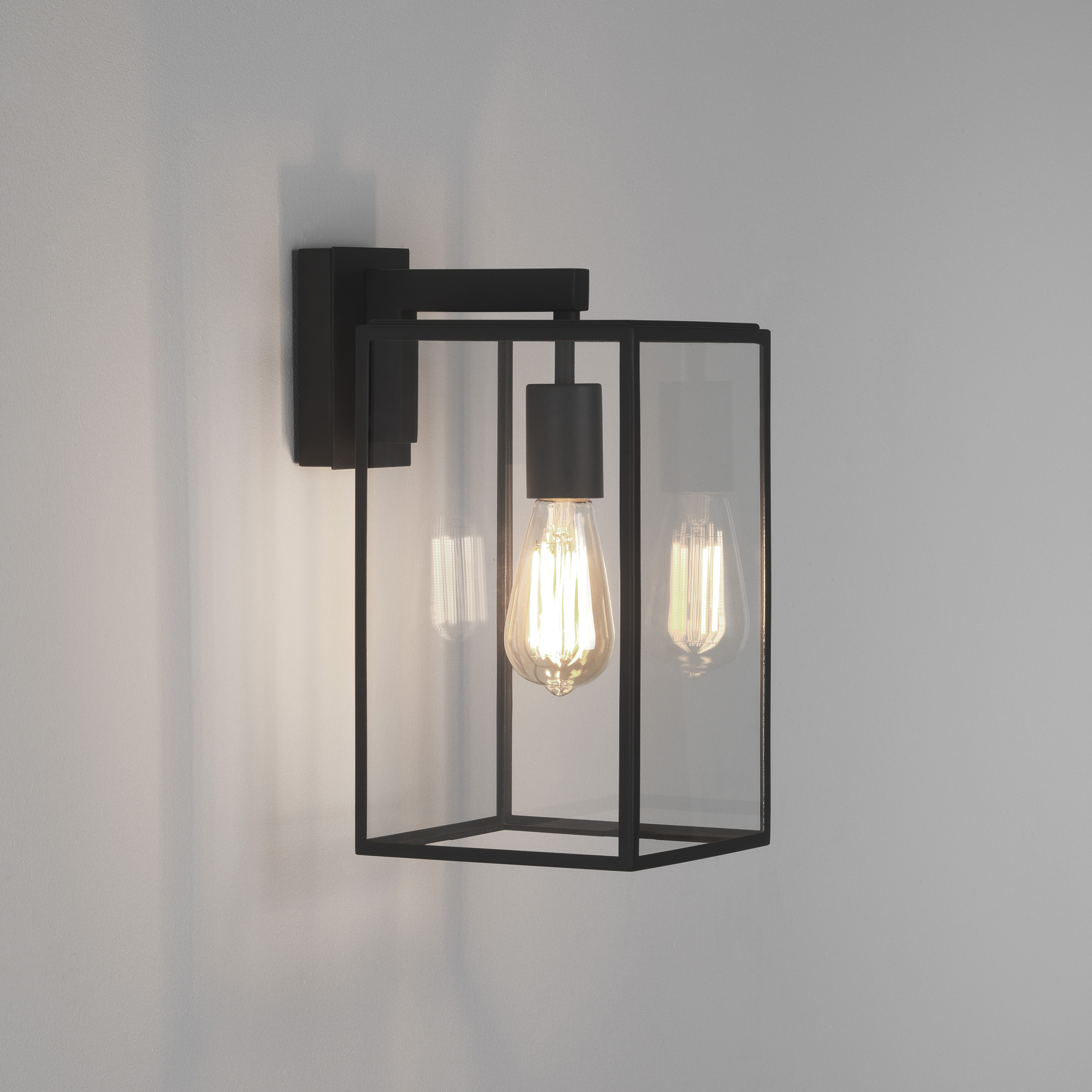 Box Lantern 350 BWL excl. E27 structuur zwart