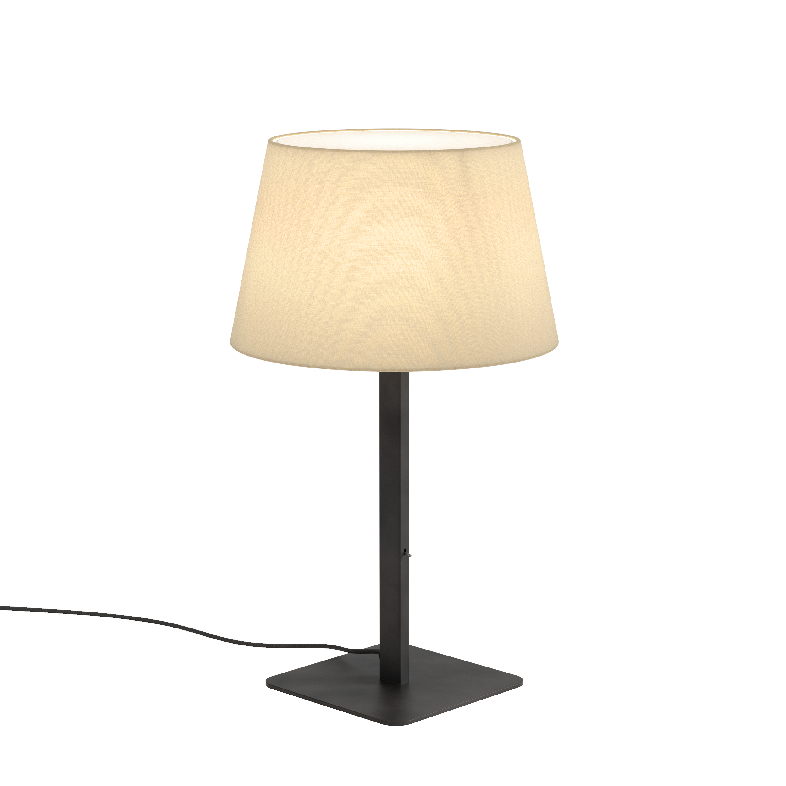 Beaumont Table TL QB excl. E27 mat zwart