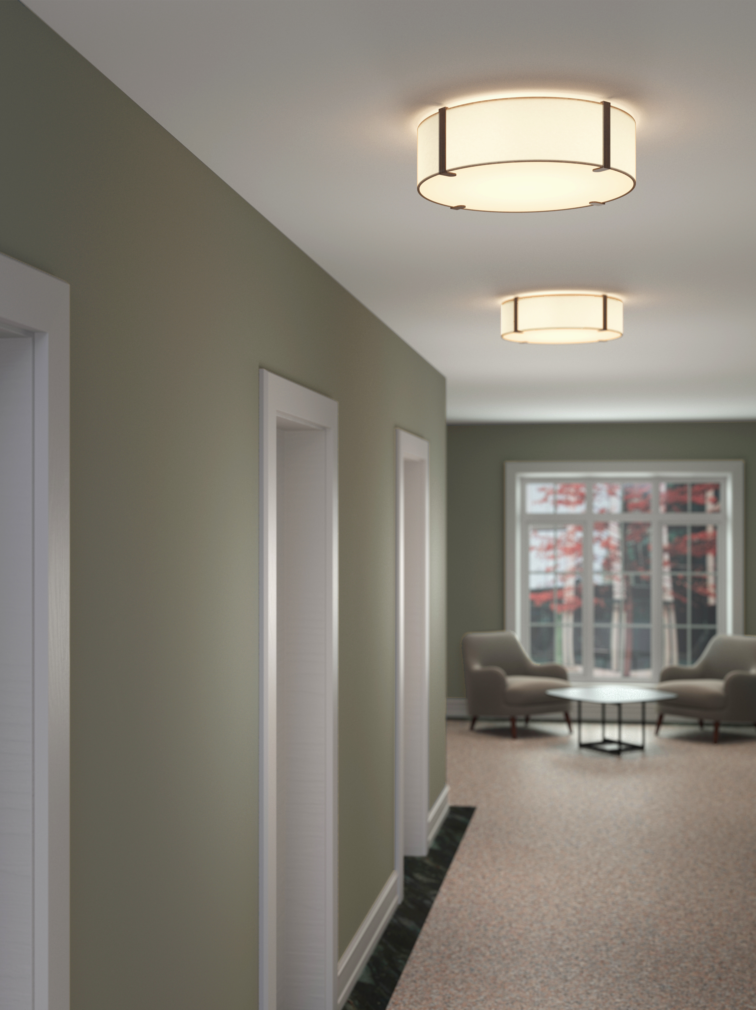 Ceiling Base 410 PL 2700K LED mat wit fase dim