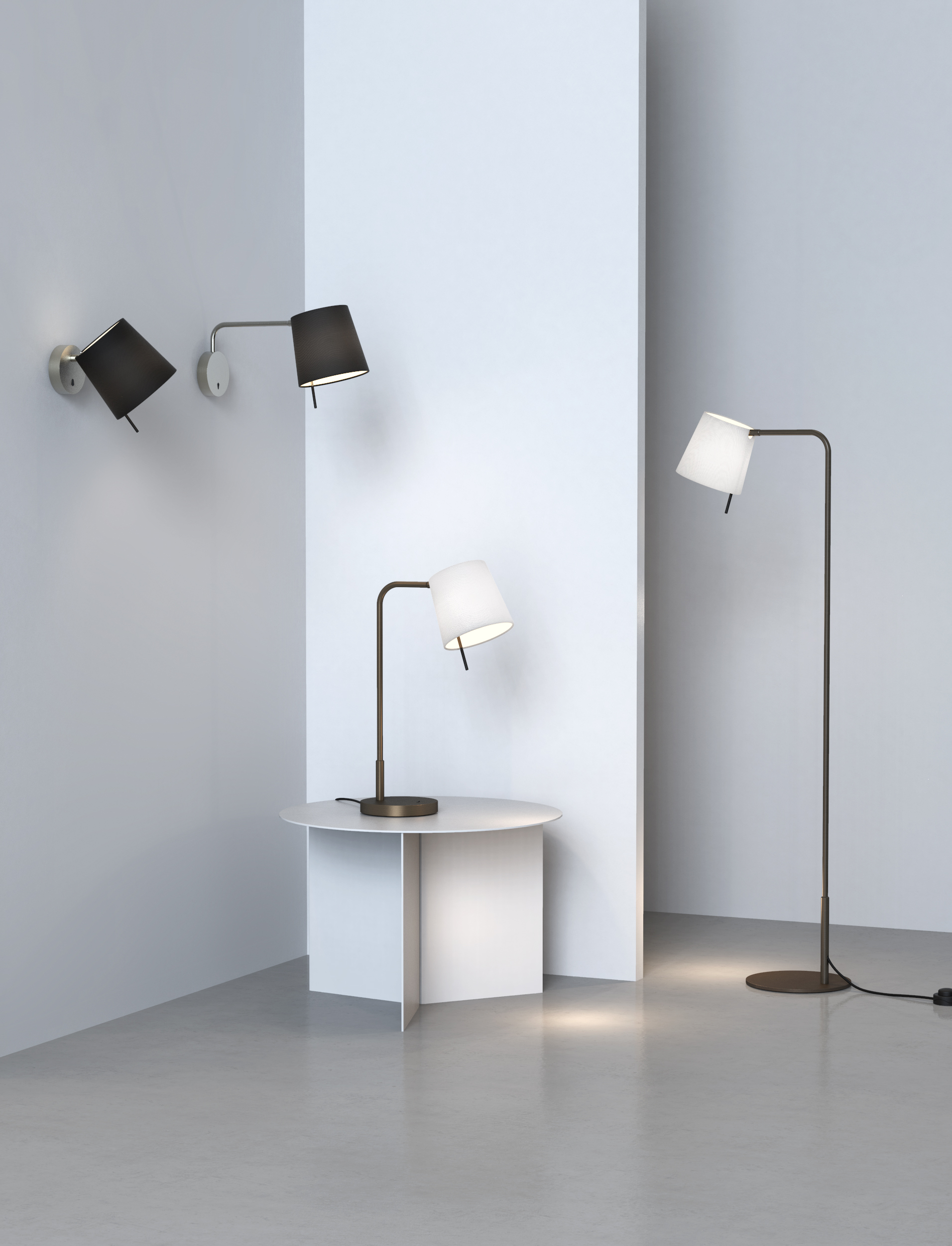 Mitsu Wall WL excl. E27 mat nikkel