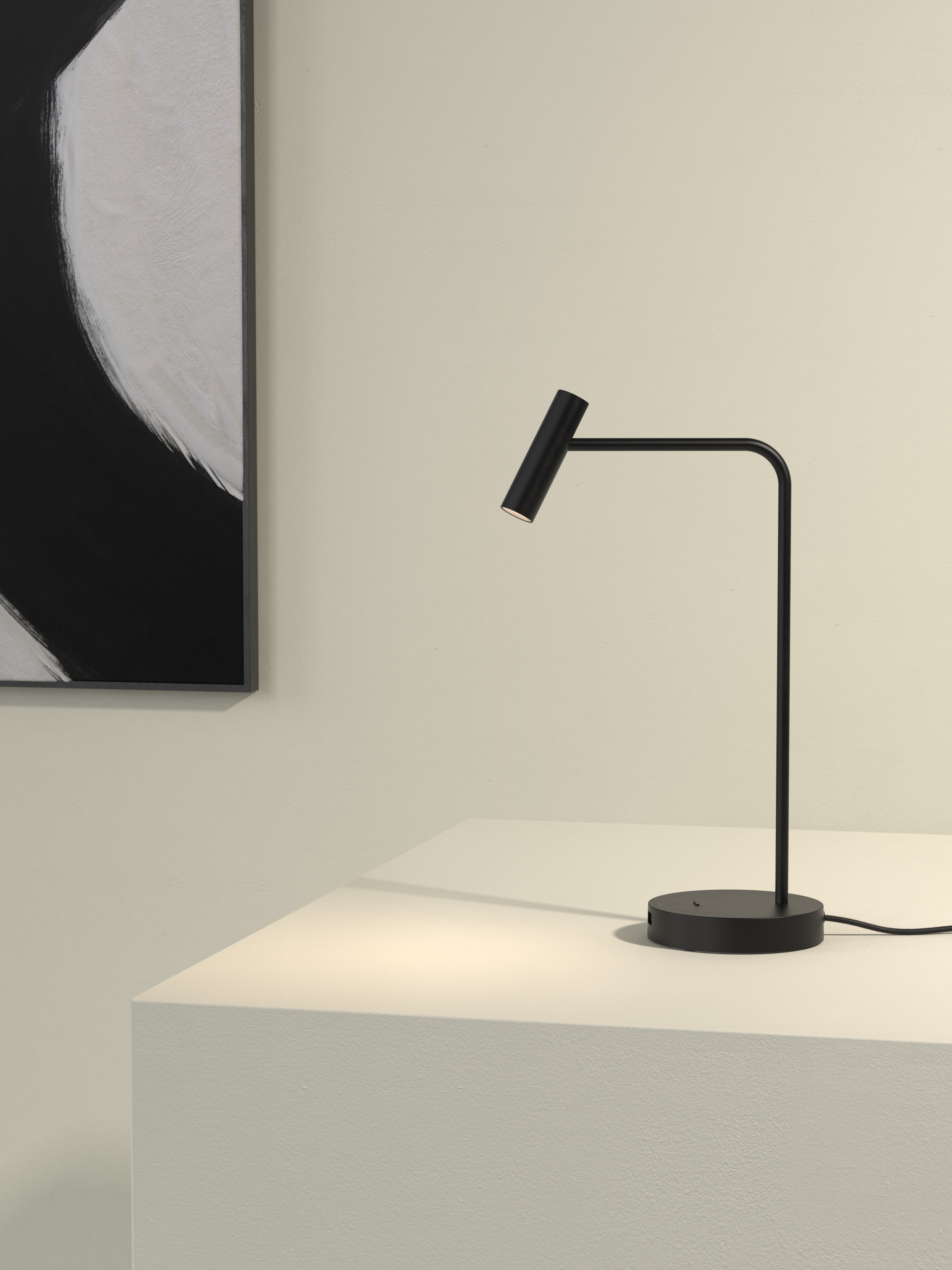 Enna Desk USB LED TL 2700K mat zwart