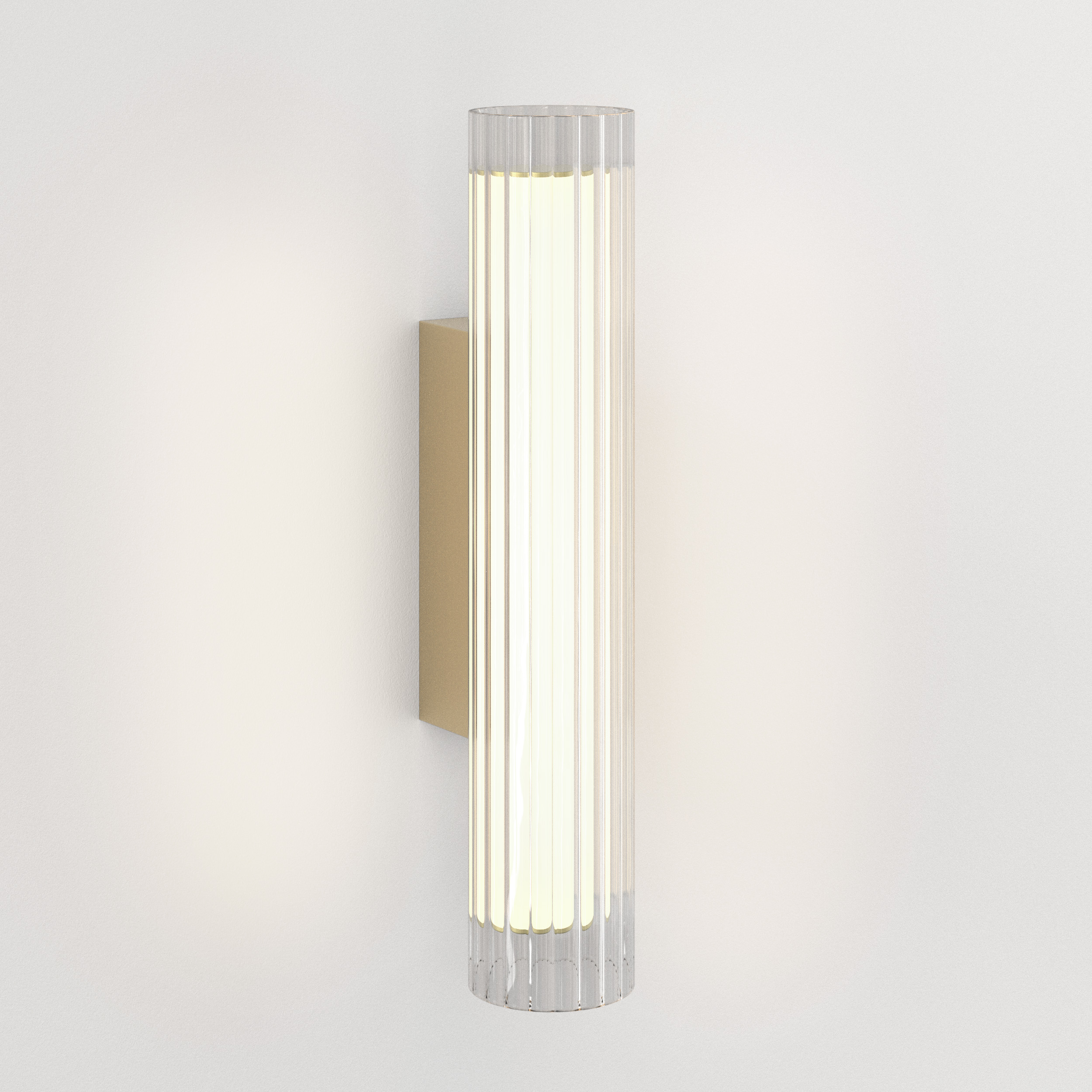 io 420 LED wandlamp 3000K mat goud
