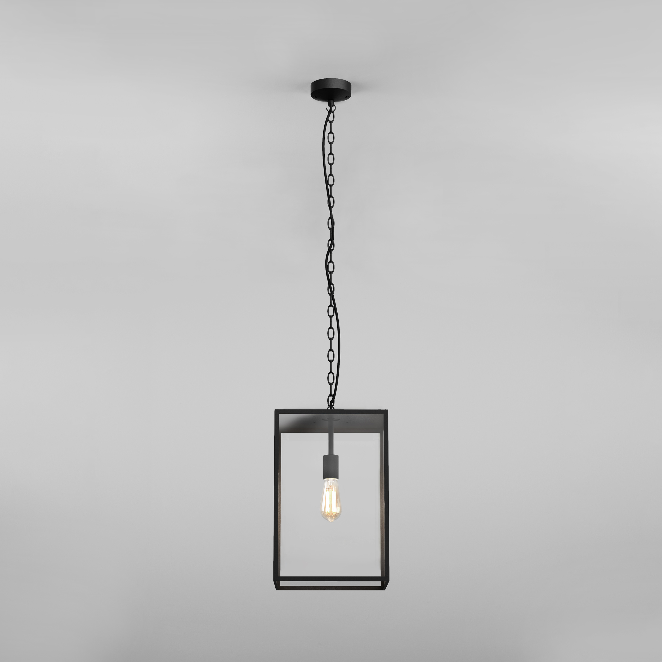 Homefield Pendant 450 HL excl. E27 zwart
