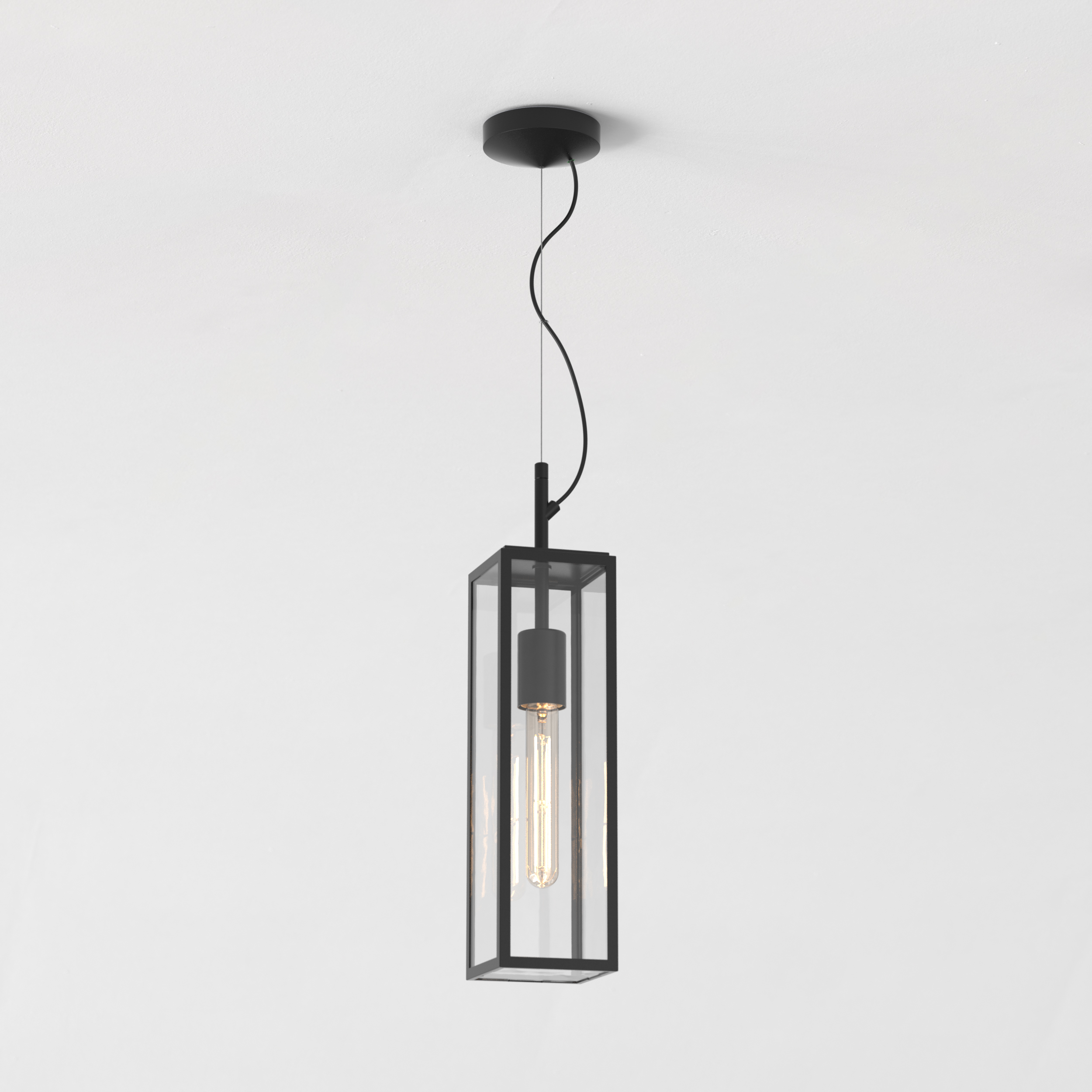 Harvard Pendant buiten hanglamp excl. E27 structuur zwart