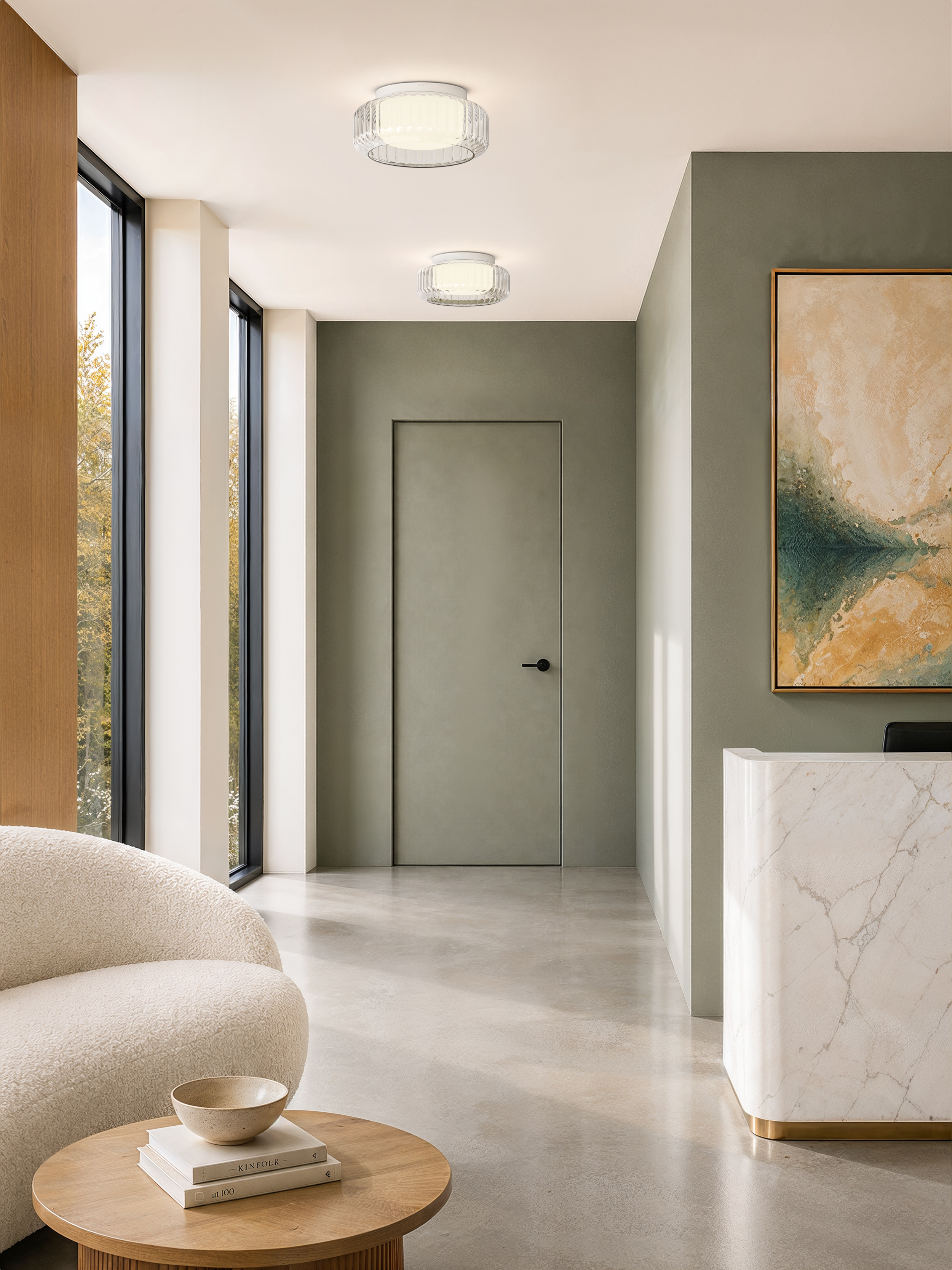 Toro Ceiling 385 PL excl. 2x E27 glas