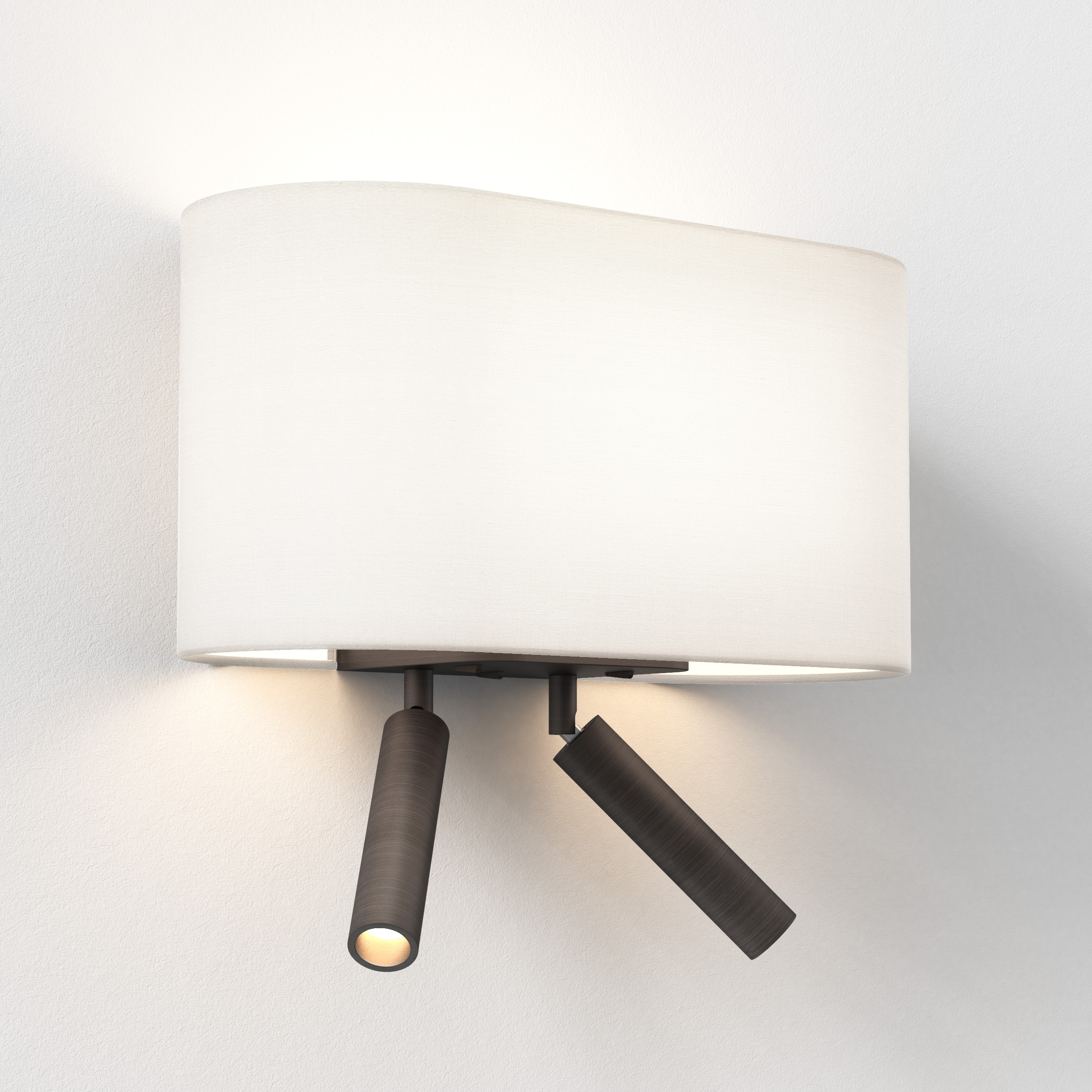 Venn Reader Twin wandlamp 2700K excl. E27 brons