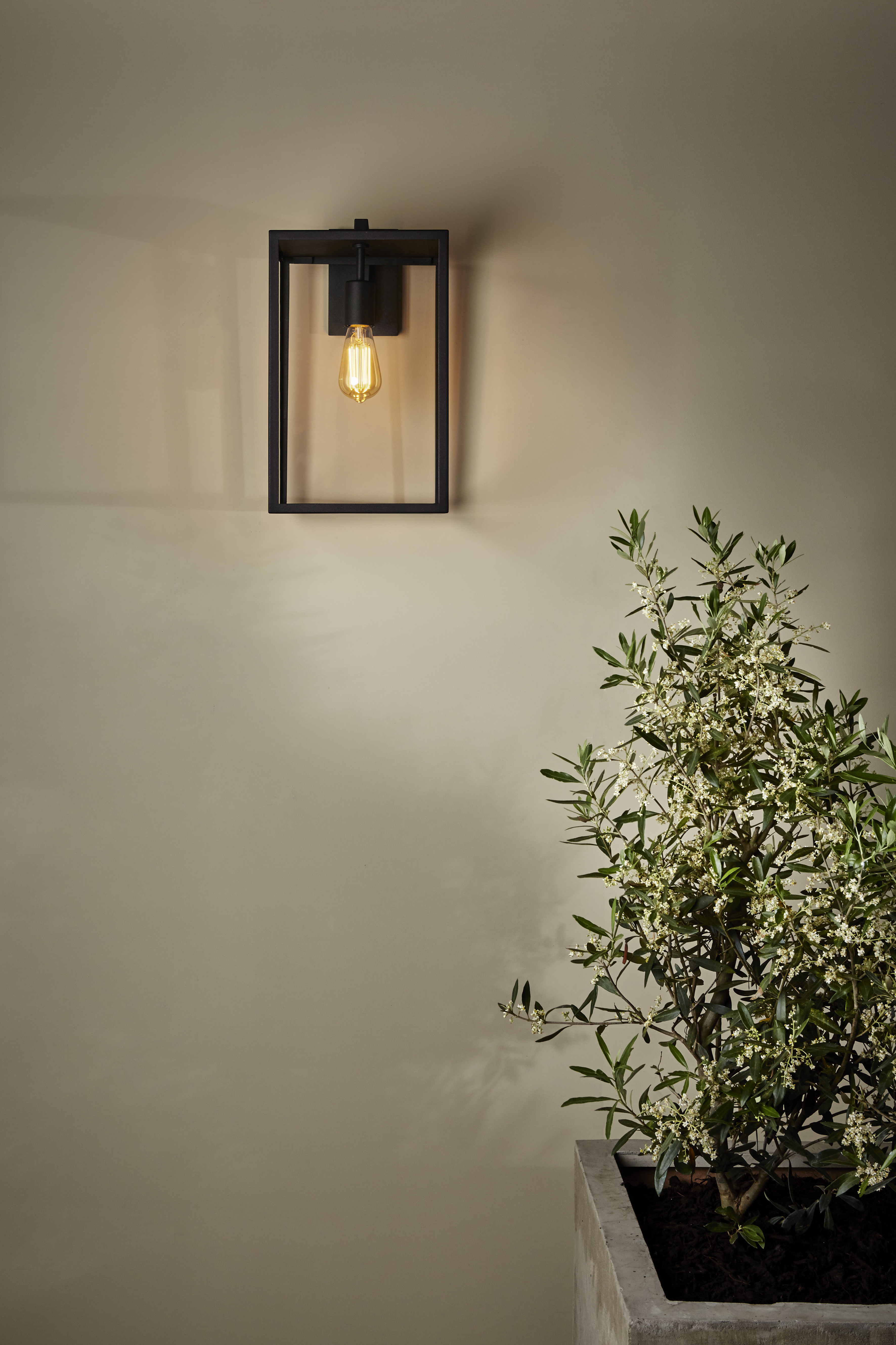 Box Lantern 450 BWL excl. E27 structuur zwart
