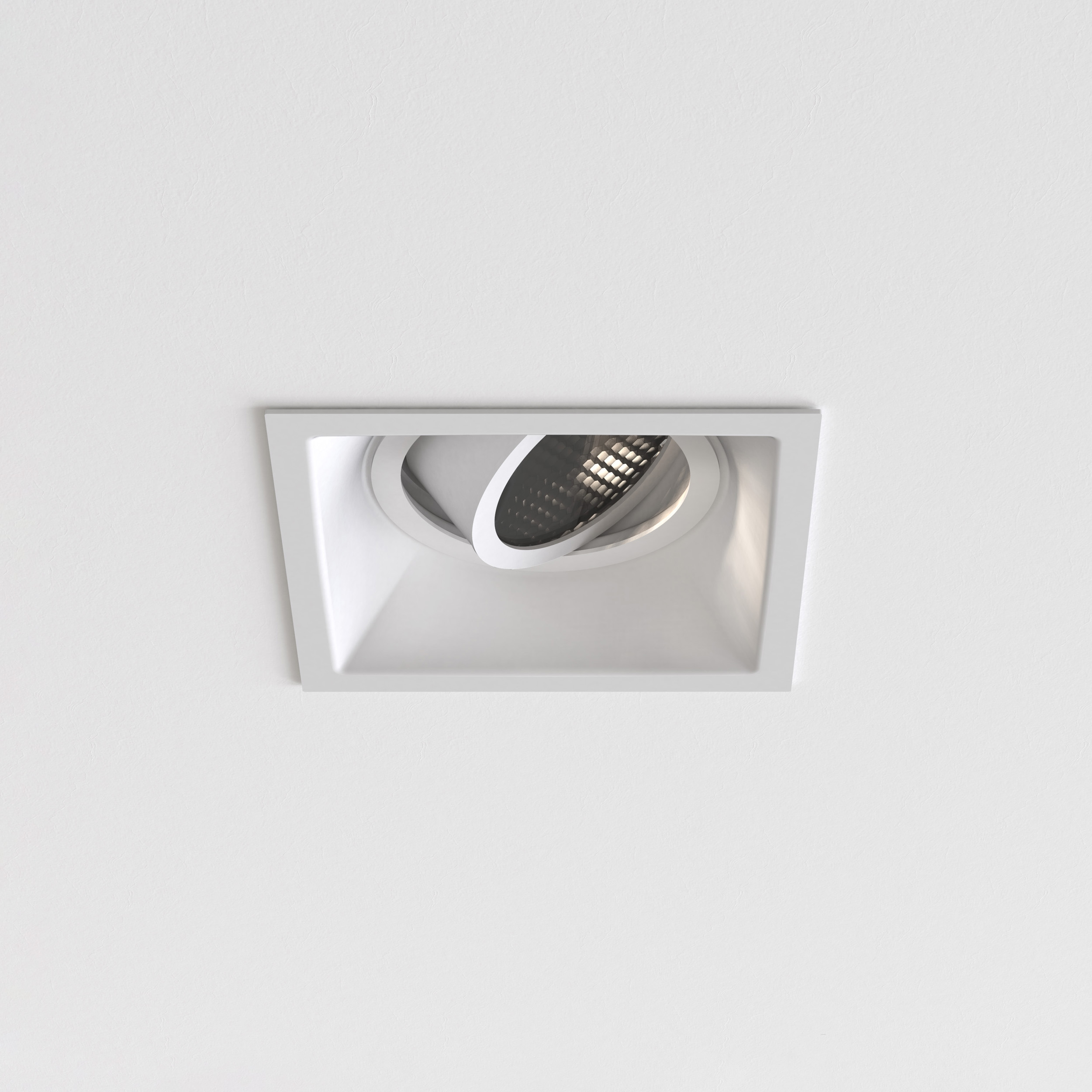 Minima Slimline Square Adjustable FR inbouwspot excl. GU10 mat wit