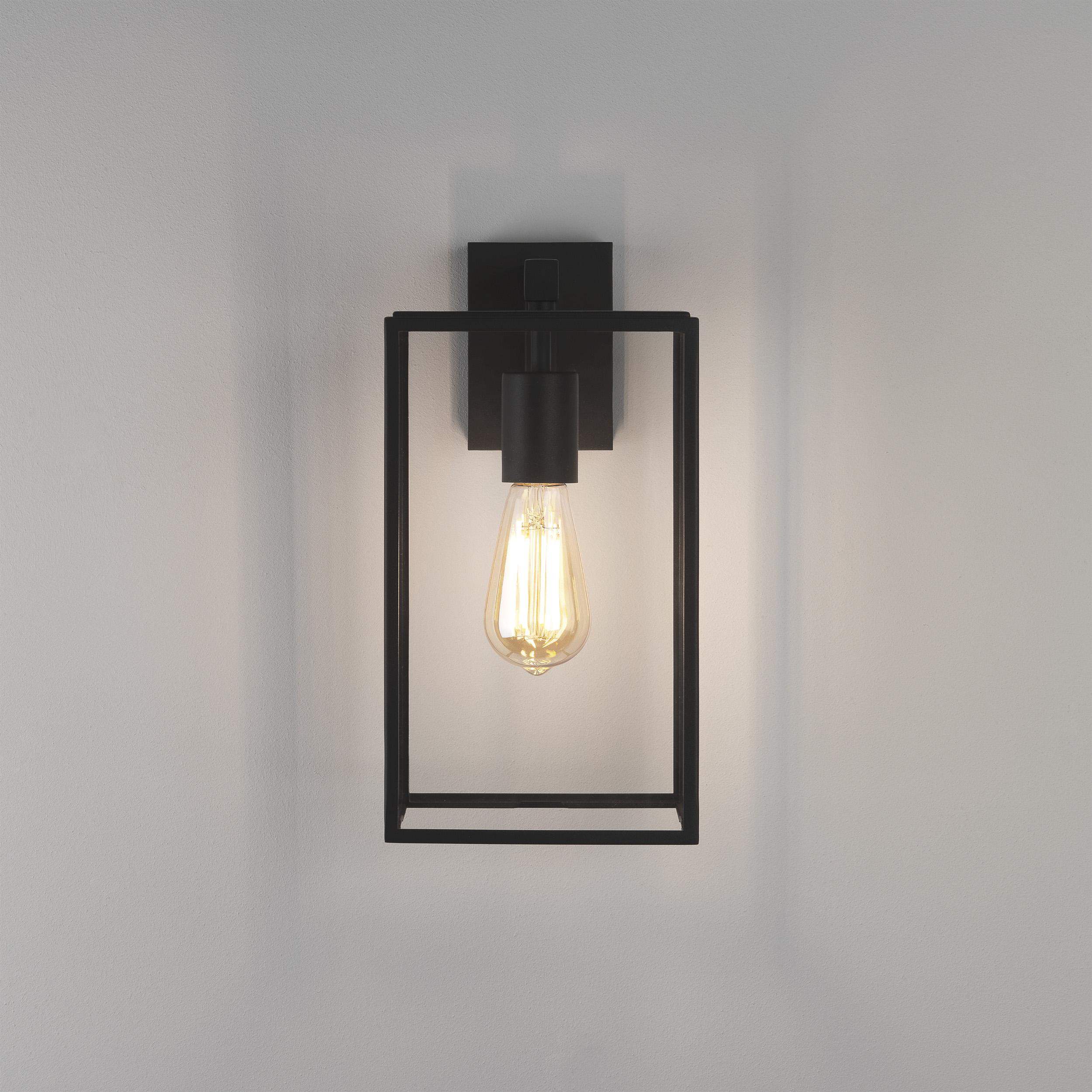Box Lantern 350 BWL excl. E27 structuur zwart