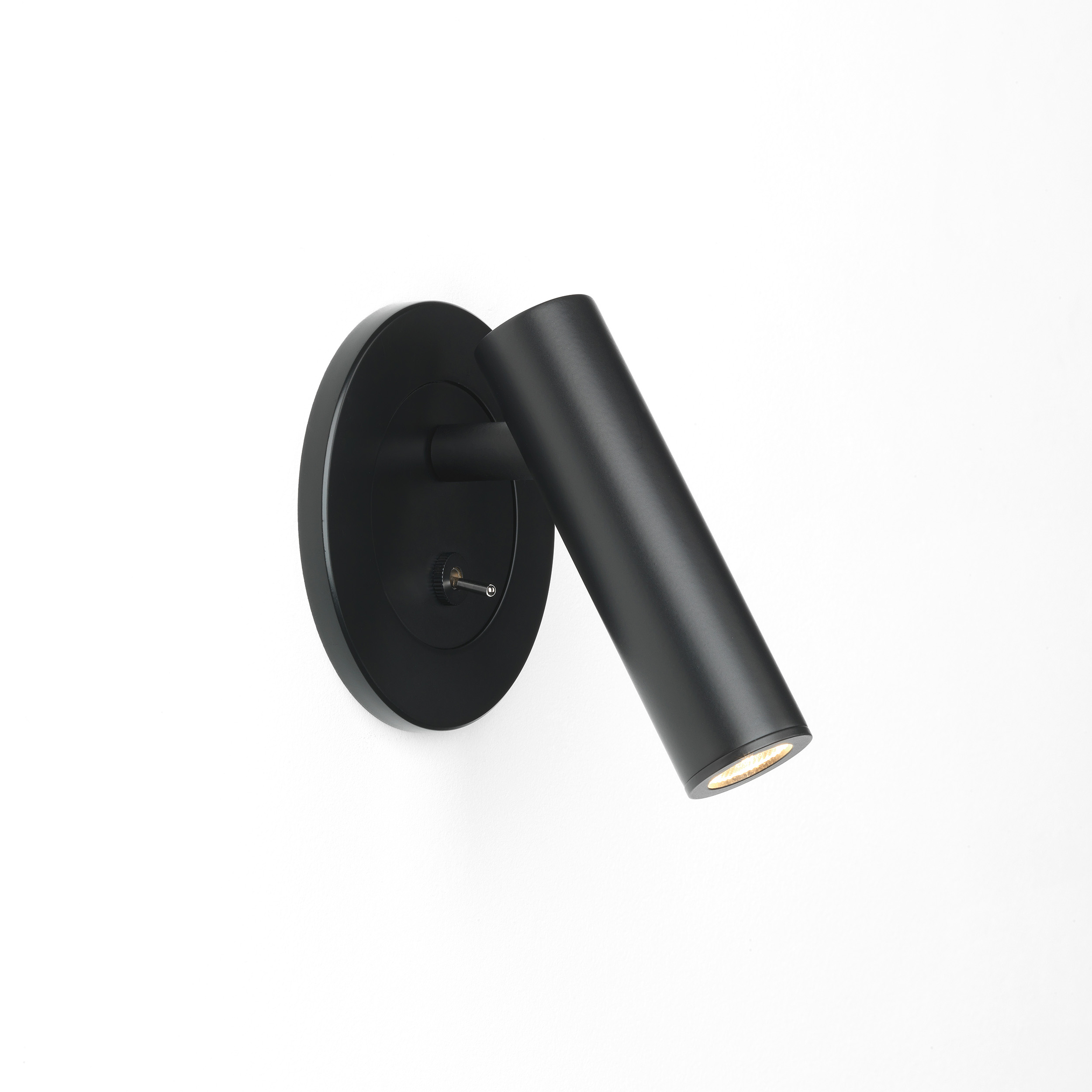 Enna Recess Switched LED wandlamp 2700K mat zwart