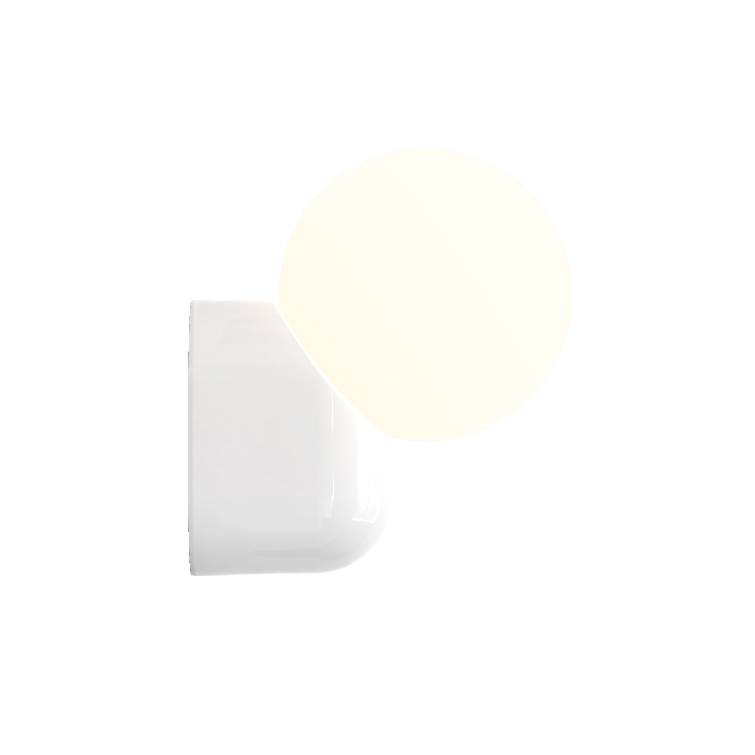 Lyra Wall Single WL excl. G9 glossy white