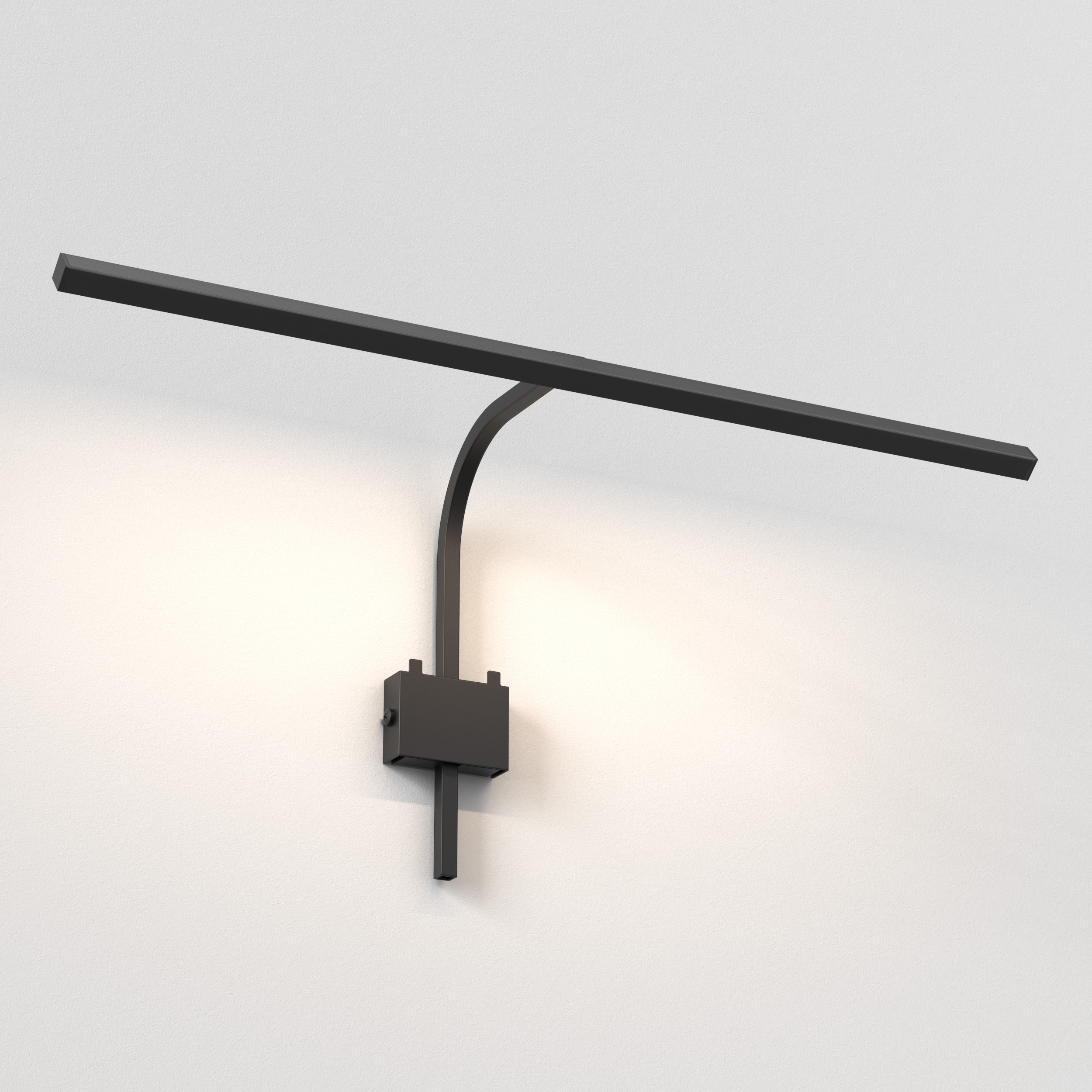Mondrian 600 Frame Mounted LED wandlamp 2700K mat zwart