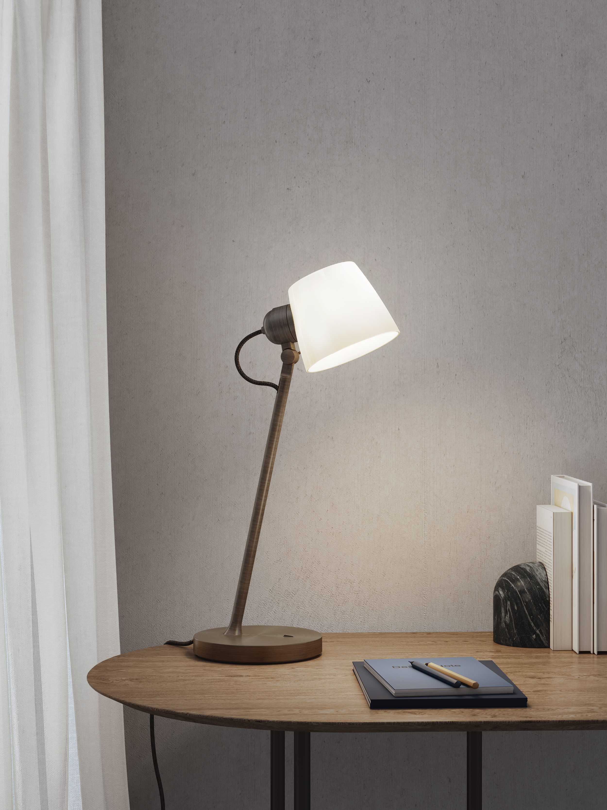Imari Desk TL excl. E27 brons