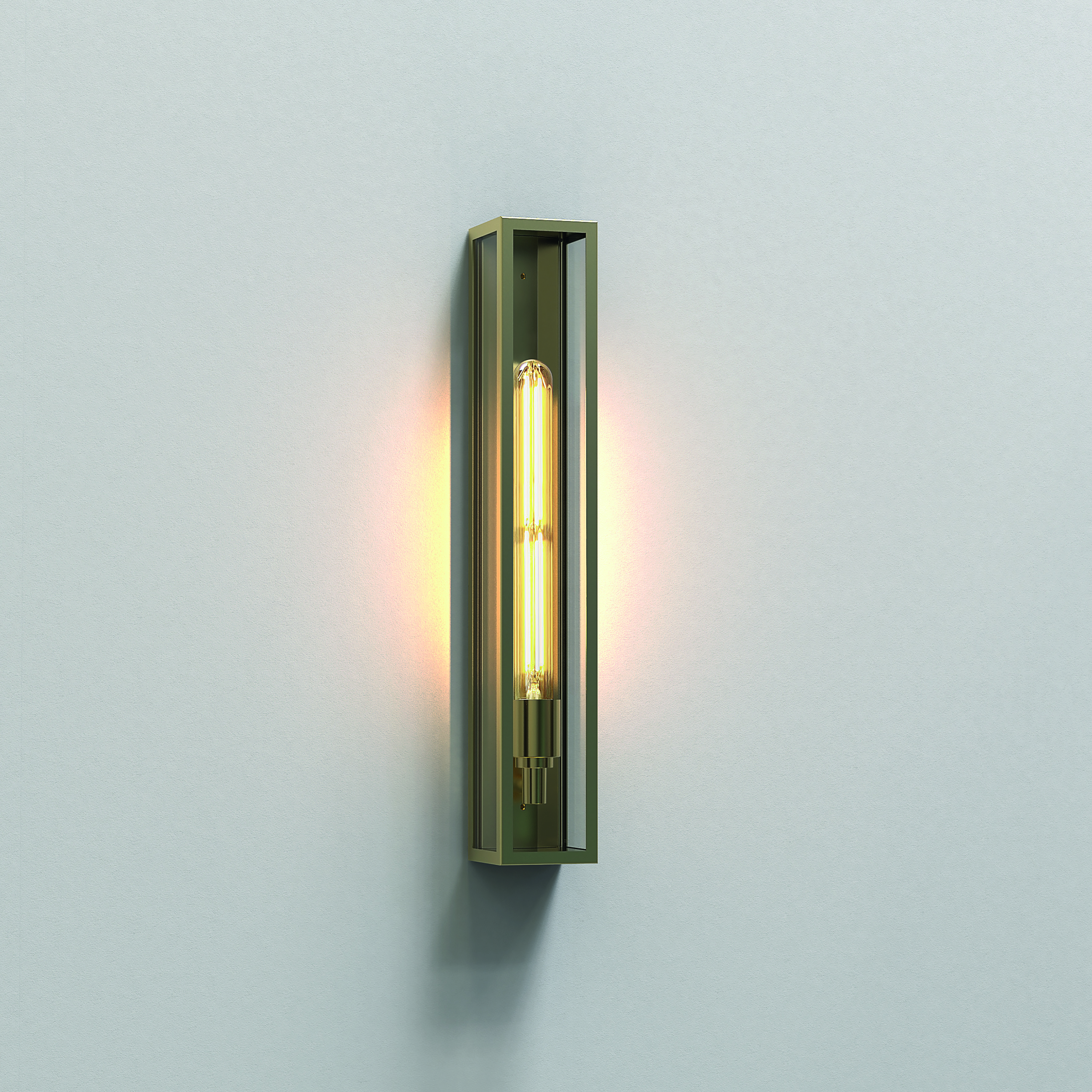 Astro Harvard 500 buiten wandlamp messing