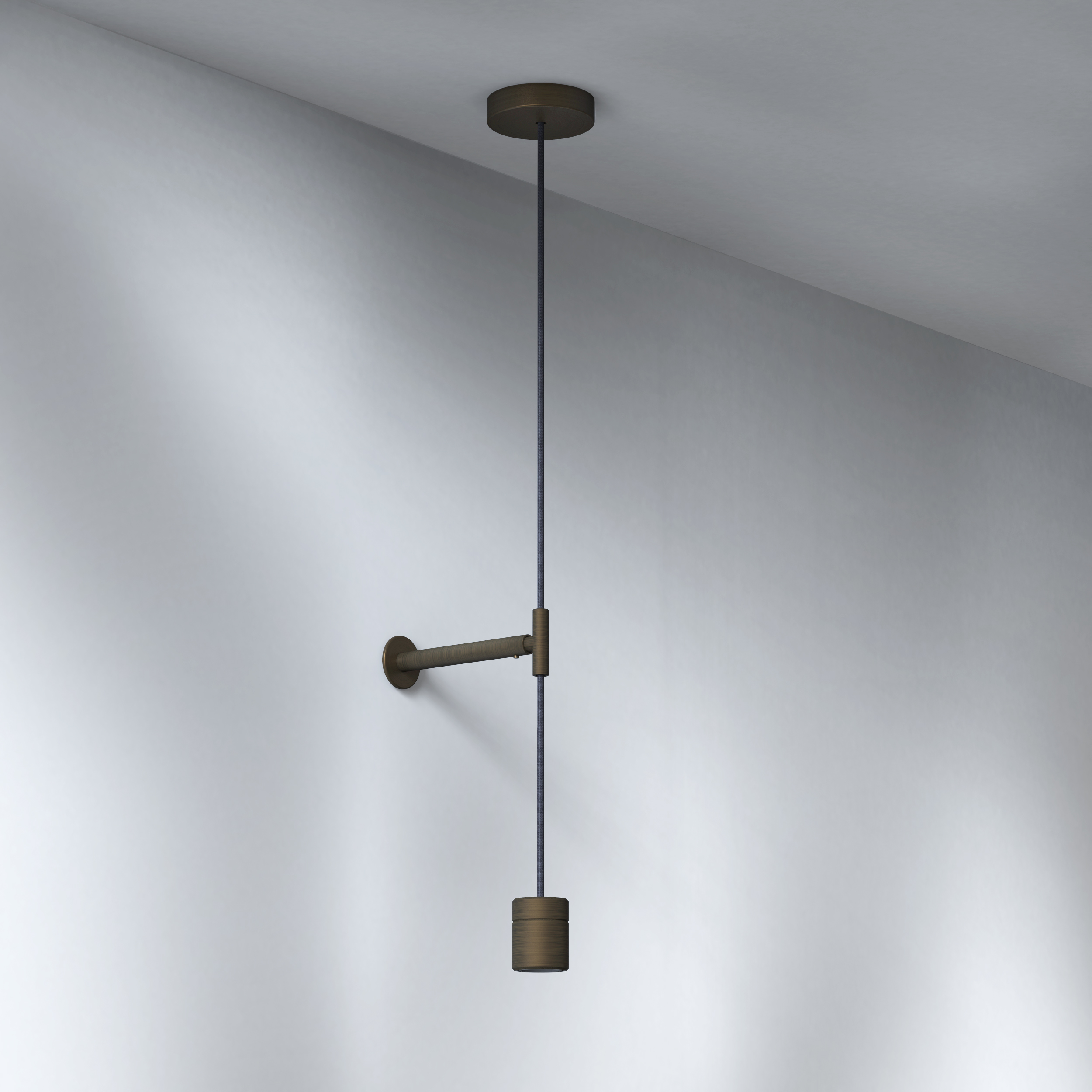 Pendant Suspension Kit 3 hanglamp excl. E27 brons