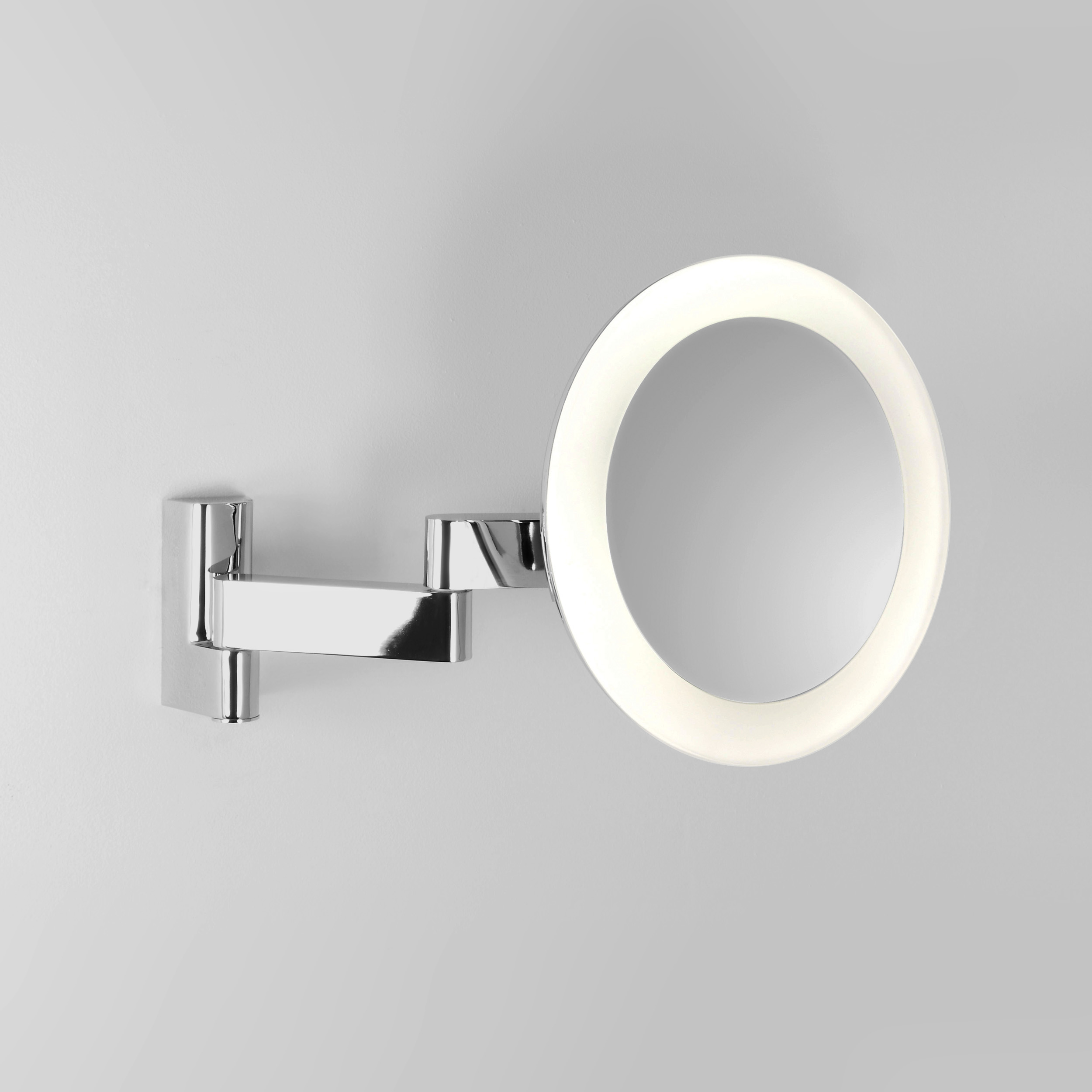 Niimi Round LED cosmetica spiegel 3000K chroom