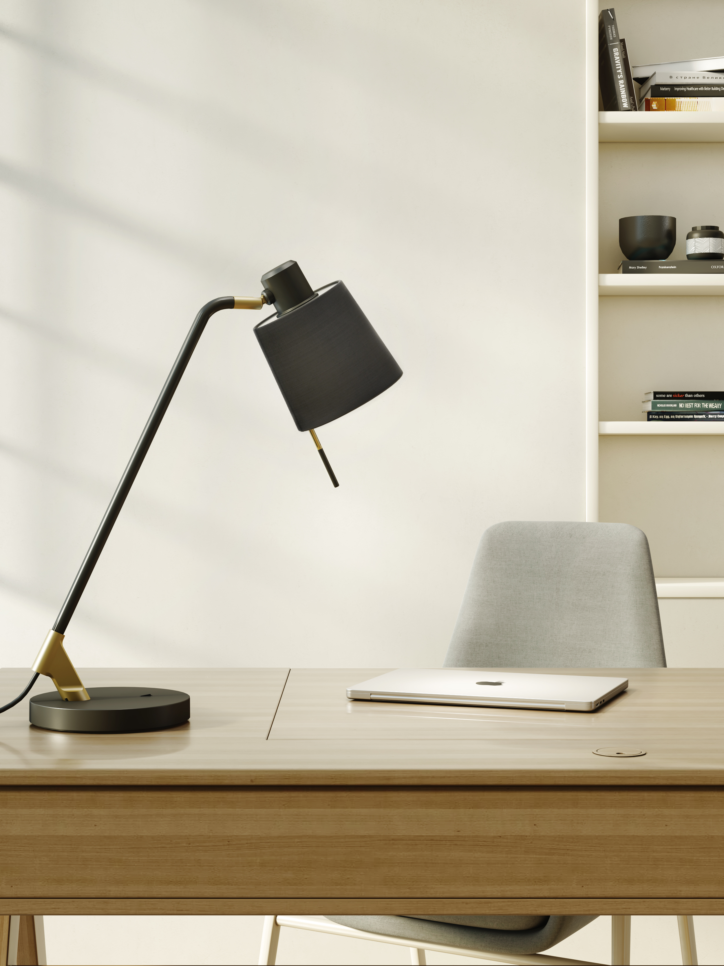 Edward Desk TL excl. E27 mat zwart