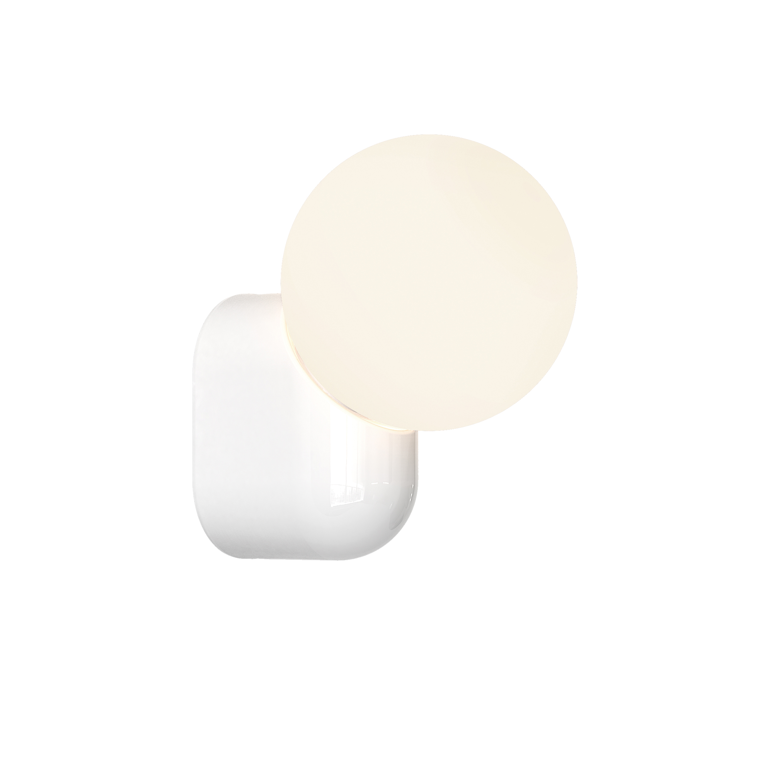 Lyra Wall Single WL excl. G9 glossy white