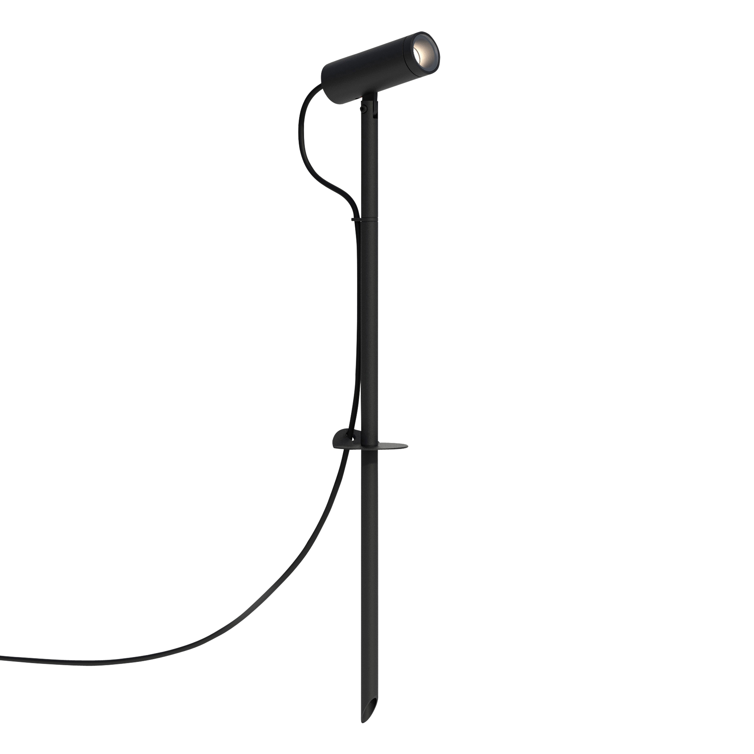 Myos Spike Spot LED IP65 3000K structuur zwart